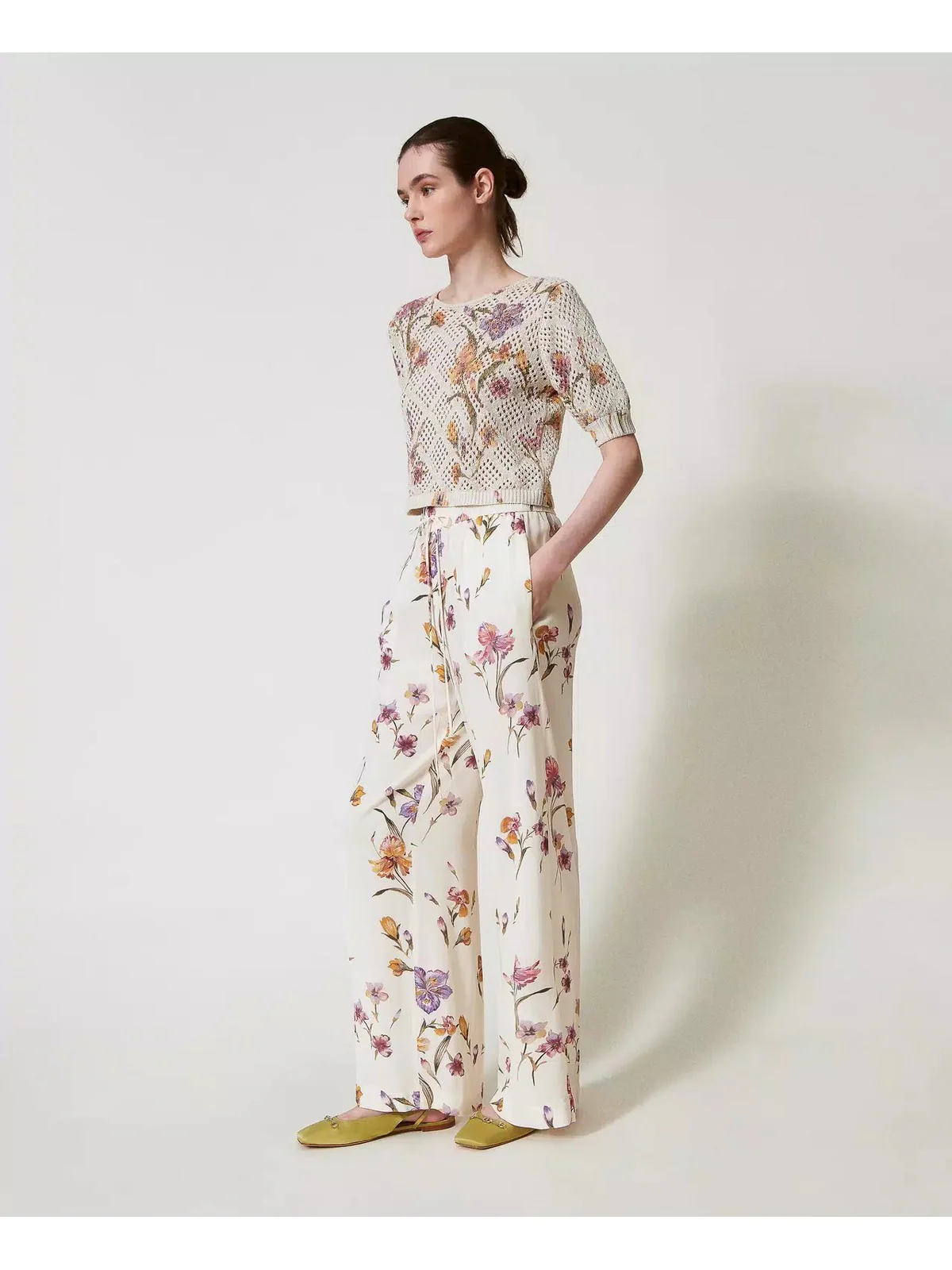 TWINSET Pantalone Donna  251TP2776 12329 Bianco - Image 4