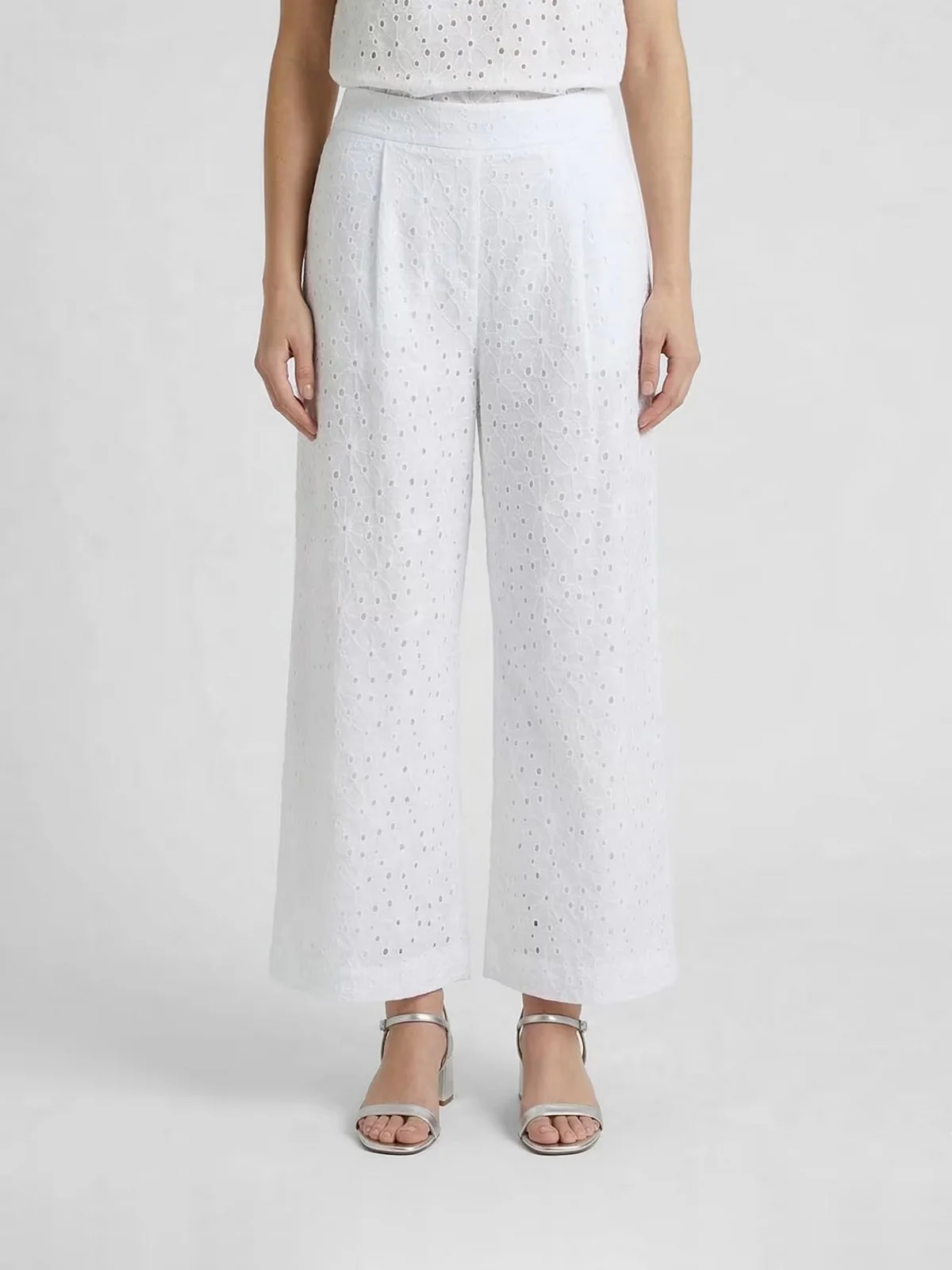 TWINSET Pantalone Donna  261TF2112 00282 NEVE - Image 2