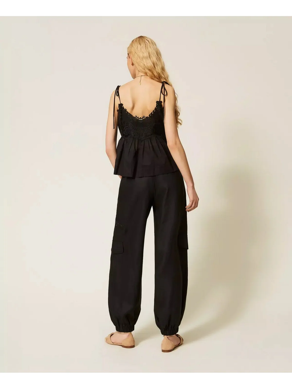 TWINSET Pantalone Donna  261TT2121 00006 Nero - Image 4