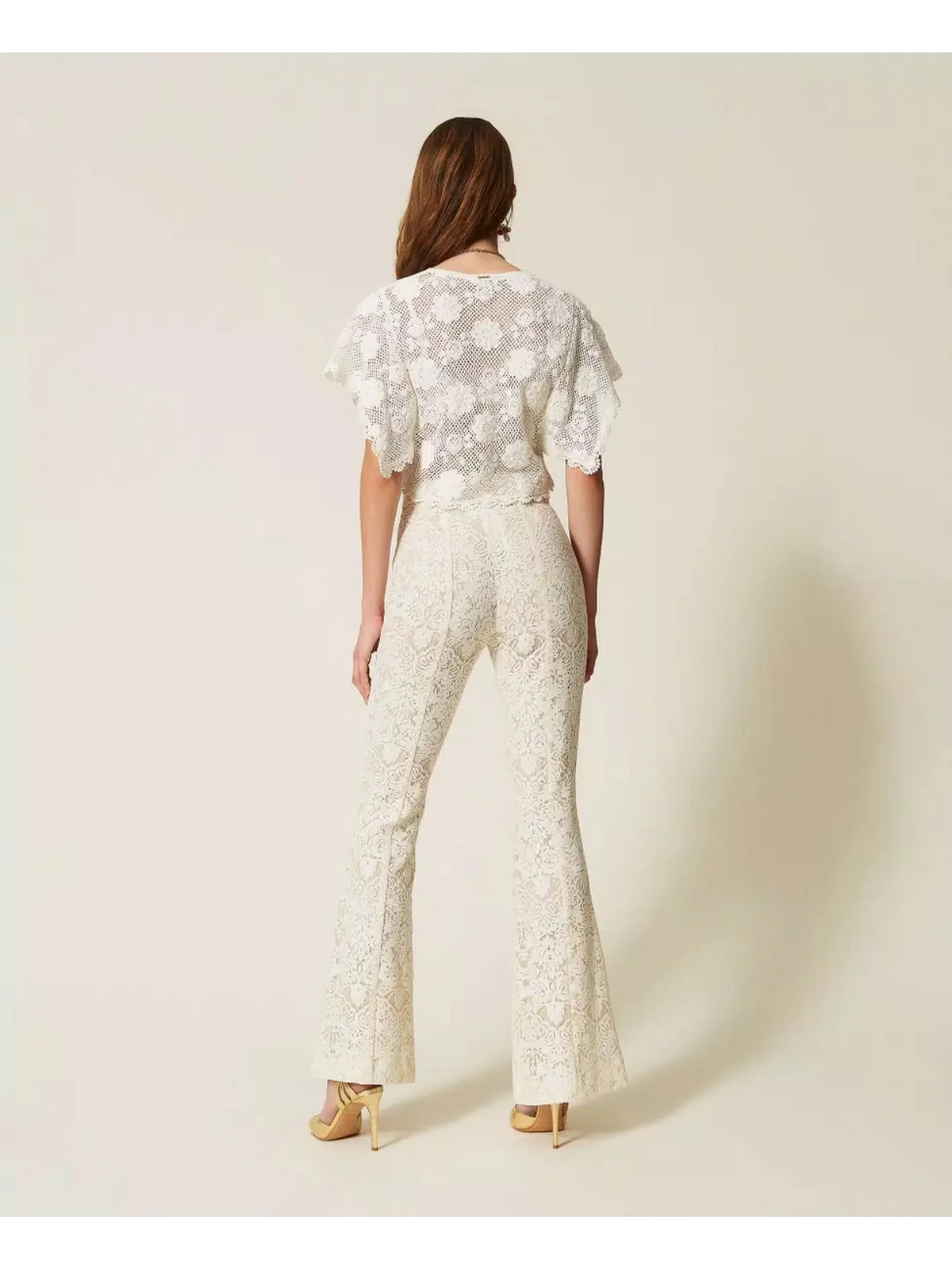 TWINSET Pantalone Donna  261TT2314 00059 MADREPERLA - Image 2