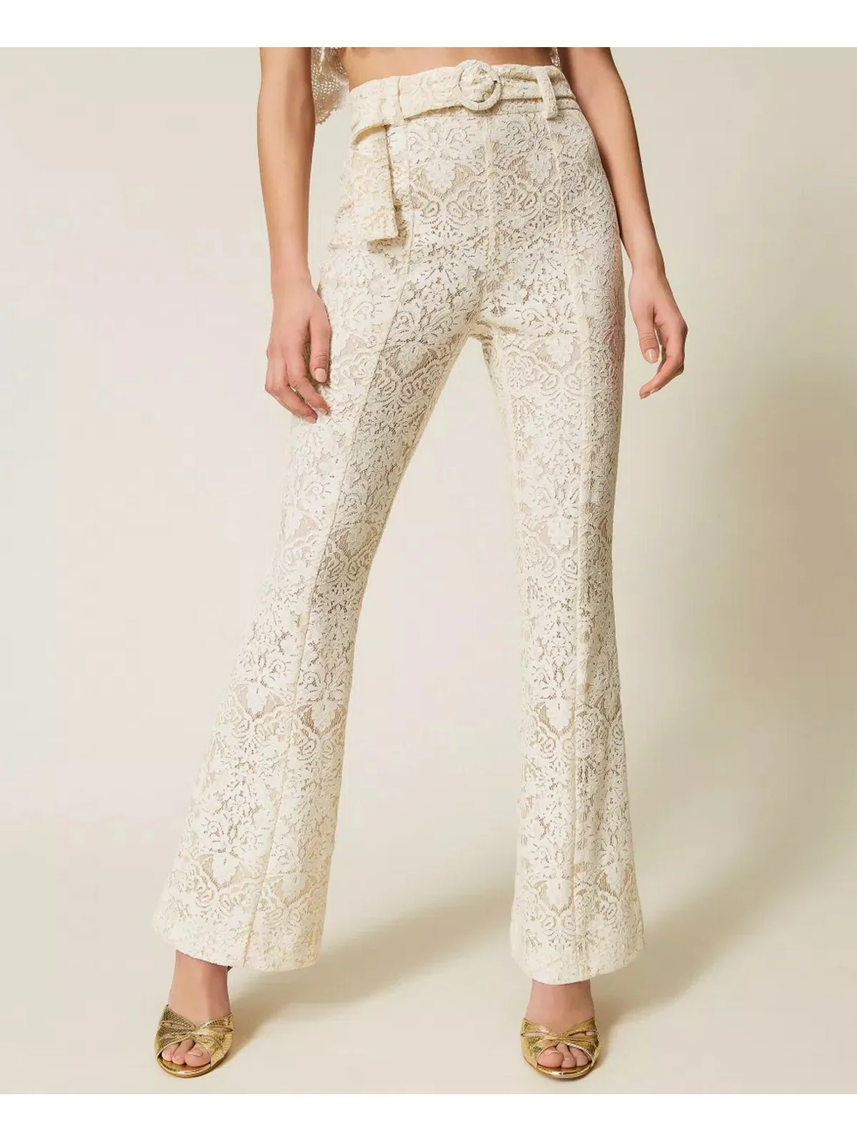 TWINSET Pantalone Donna  261TT2314 00059 MADREPERLA - Image 3