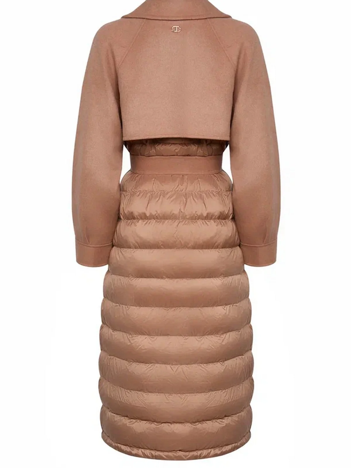 TWINSET Piumino Donna PADDED CITY COATS 252TP2221 11754 SANDY BROWN - Image 3