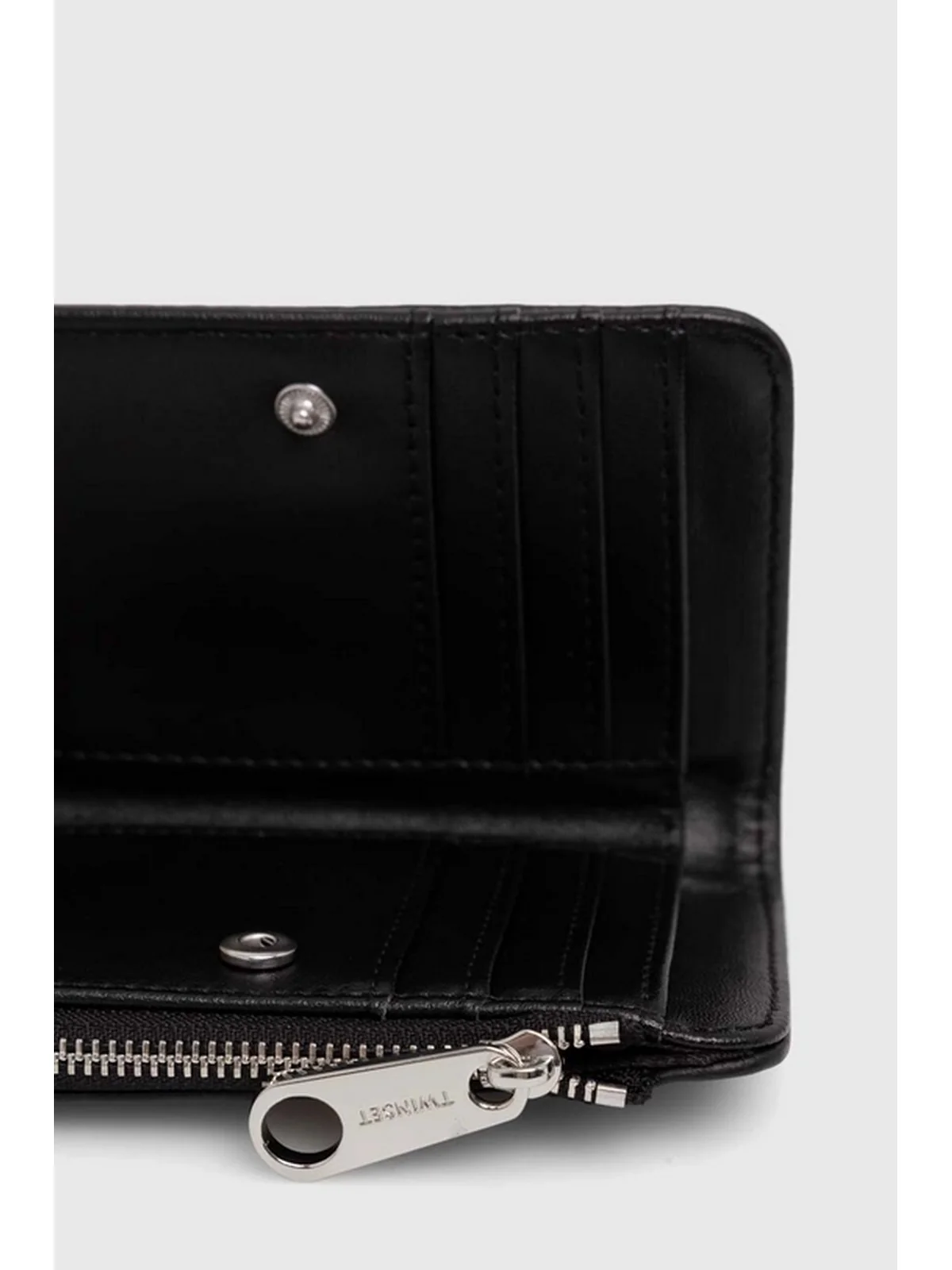 TWINSET Portafoglio Donna BUCKLE LEATHER 242TB7017 00006 Nero - Image 3