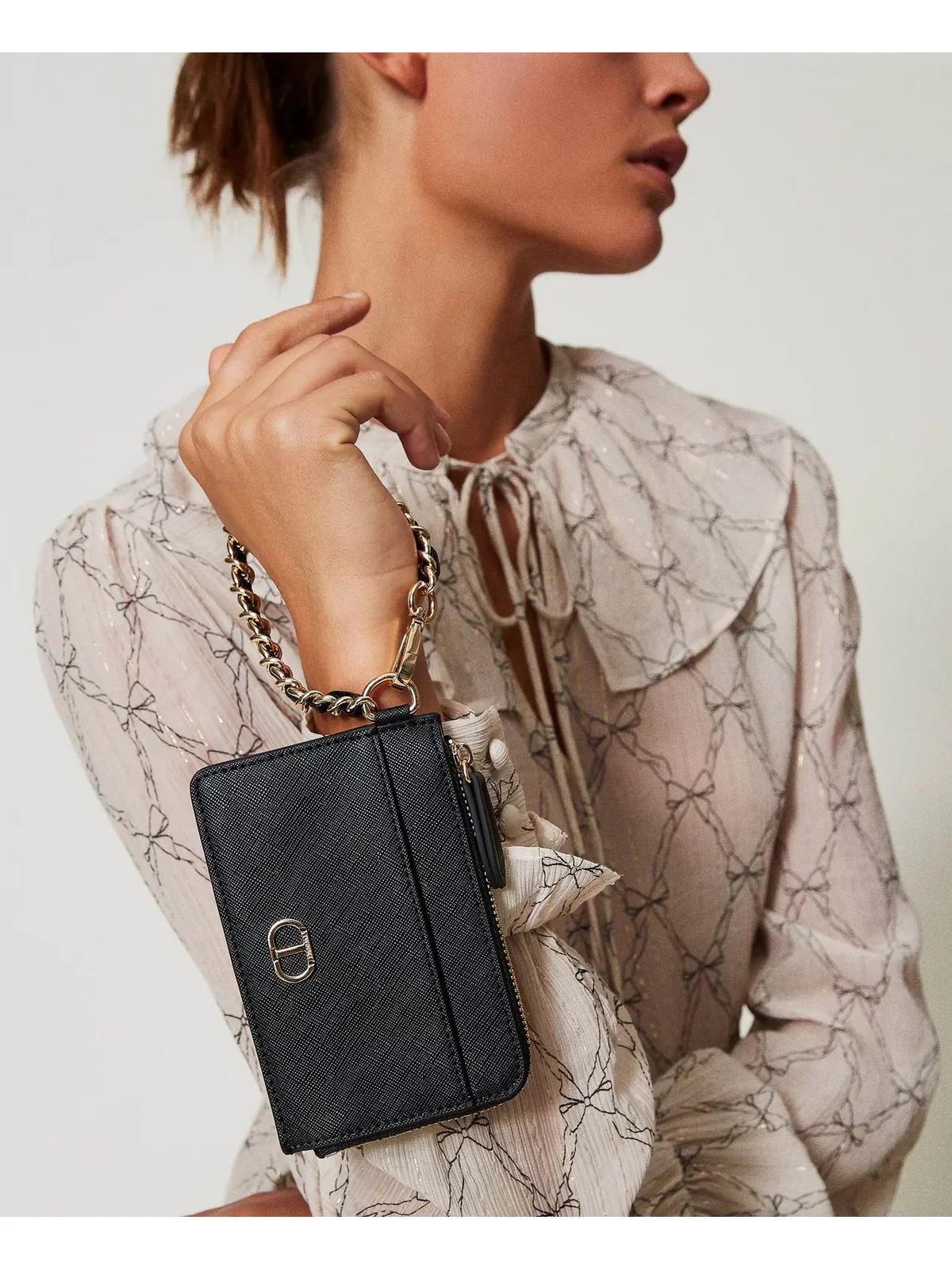 TWINSET Portafoglio Donna HOLDERS 242TL8039 00006 Nero - Image 2