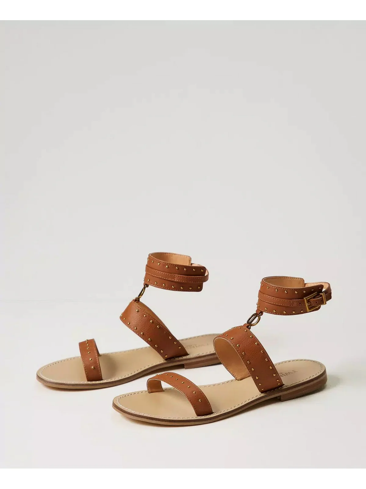 TWINSET Sandalo Donna  241TCT050 00057 Marrone - Image 2
