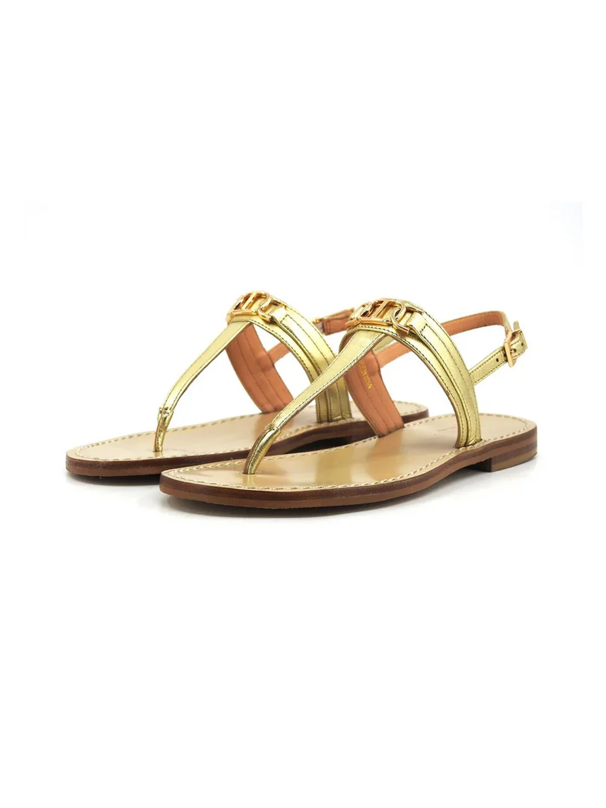 TWINSET Sandalo Donna  241TCT124 10366 Oro - Image 3