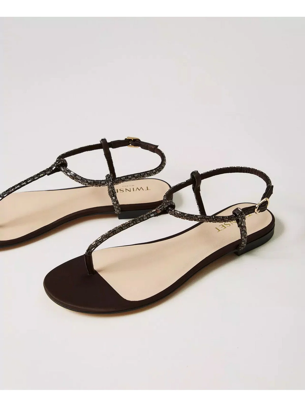 TWINSET Sandalo Donna  251TGT110 10780 Marrone - Image 2