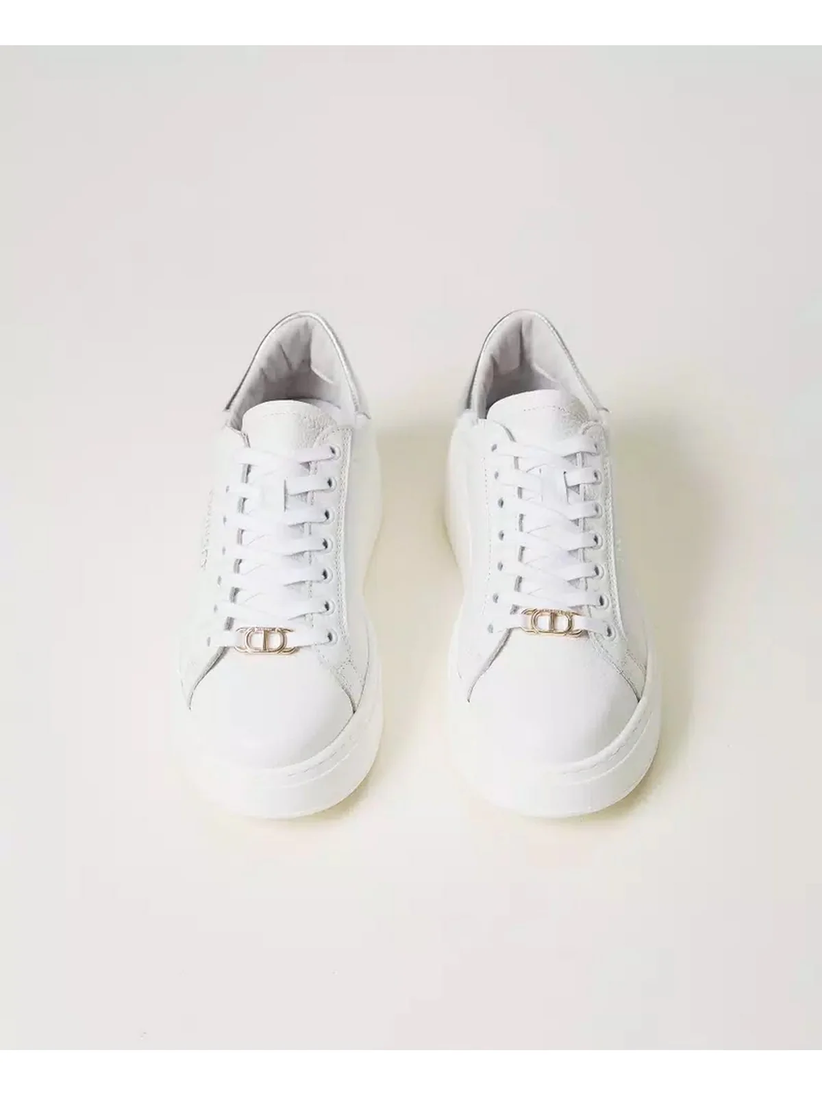 TWINSET Sneaker Donna  241TCP050 07200 Bianco - Image 6