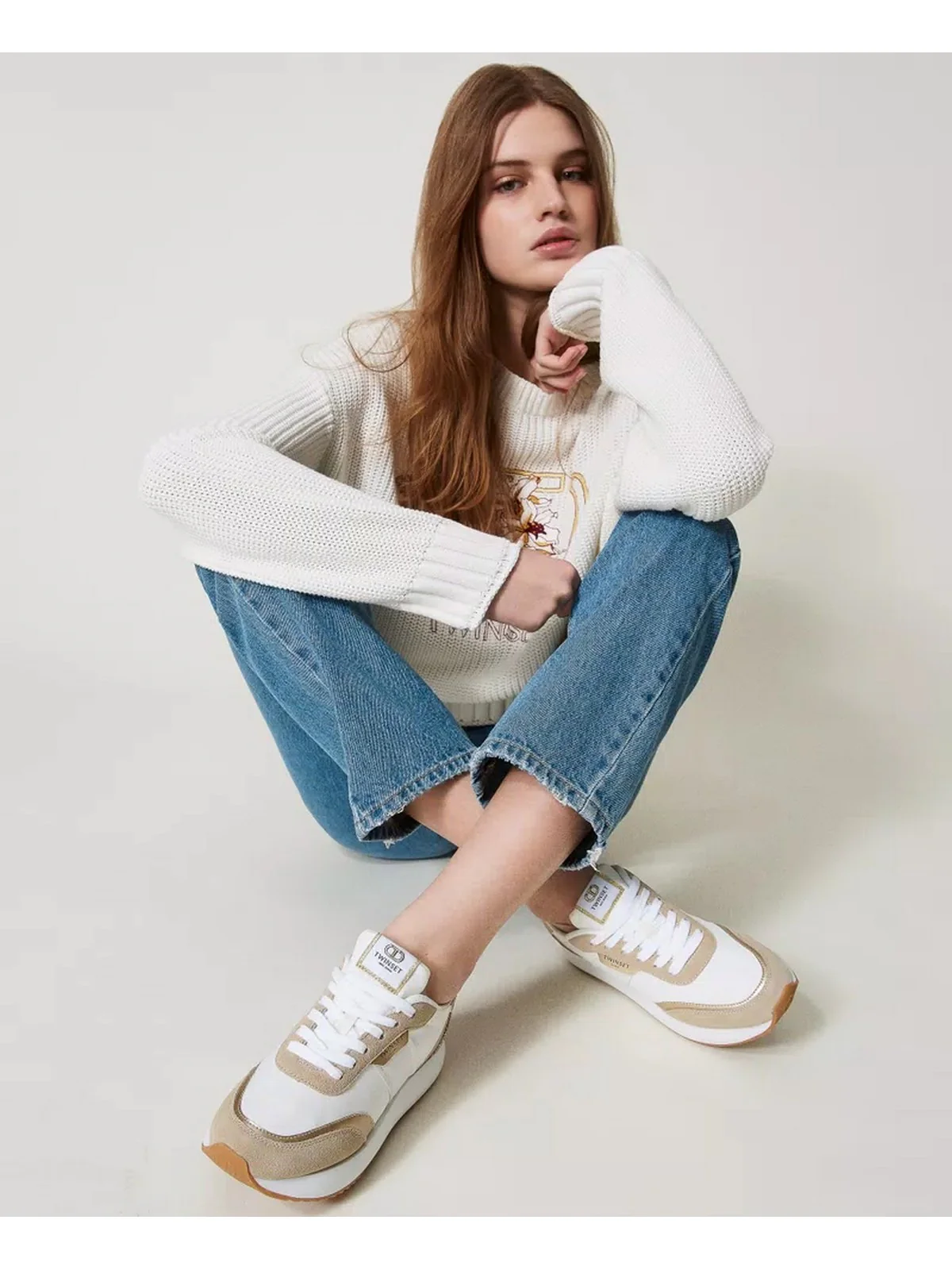TWINSET Sneaker Donna  251TCP022 07049 Bianco - Image 2