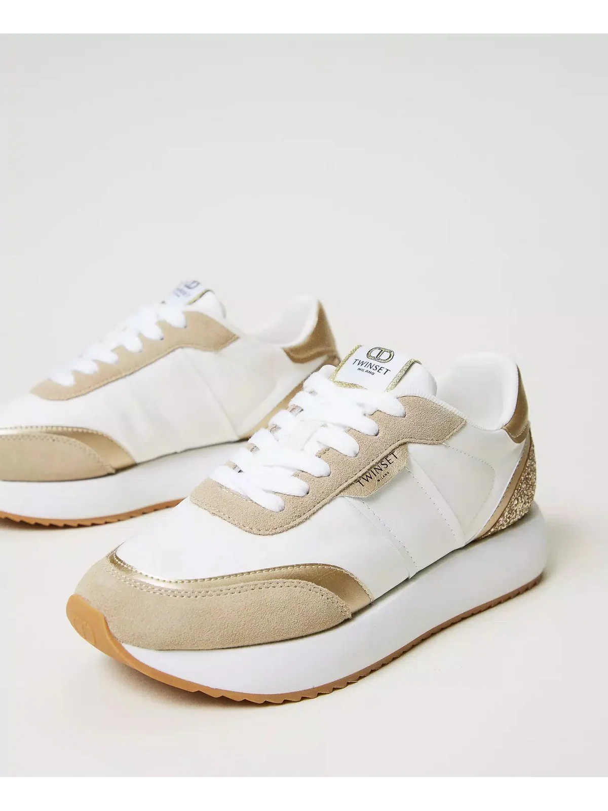 TWINSET Sneaker Donna  251TCP022 07049 Bianco - Image 3