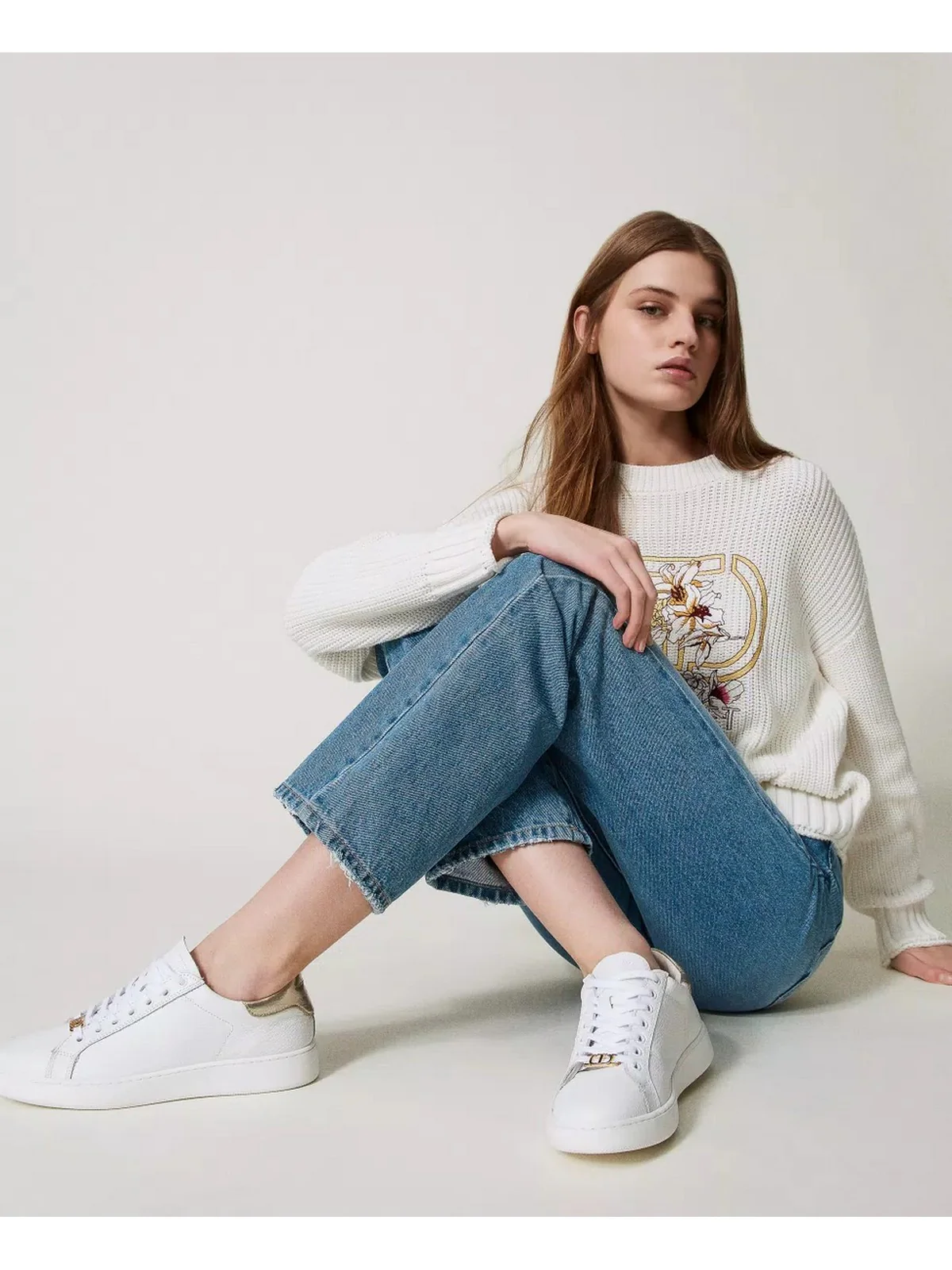TWINSET Sneaker Donna  251TCP048 07049 Bianco - Image 4