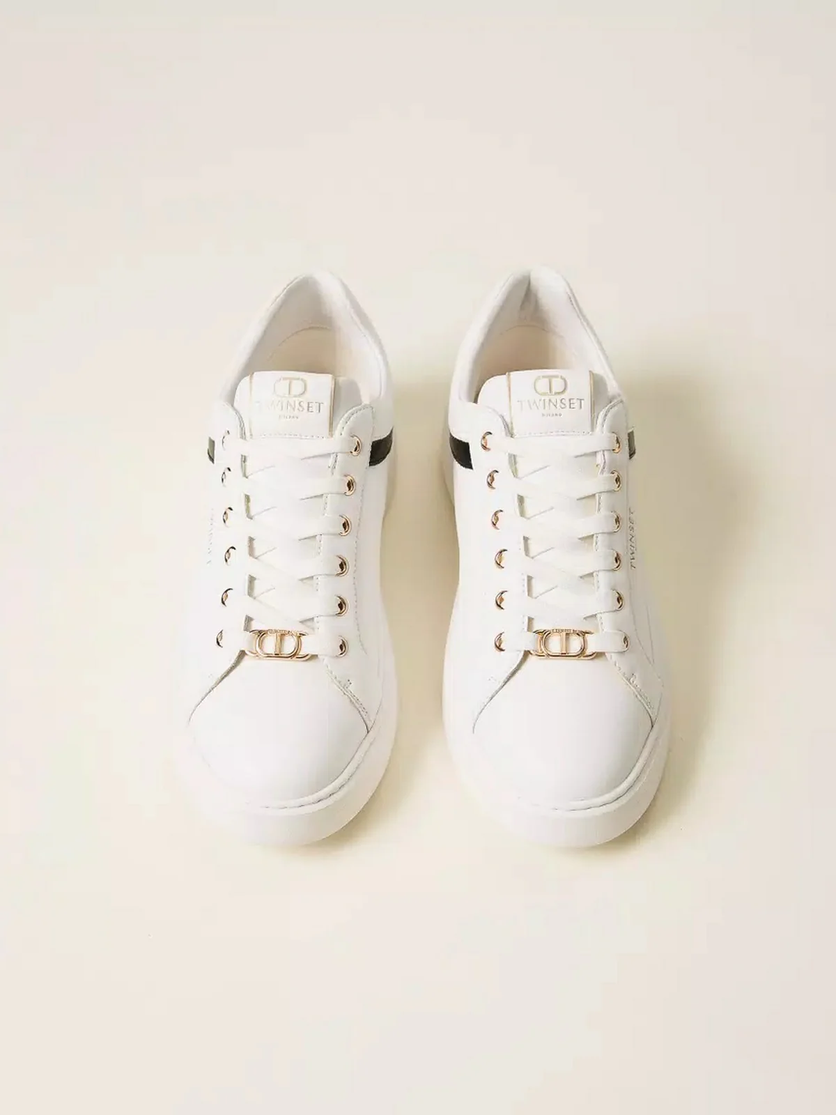 TWINSET Sneaker Donna SNEAKERS 252TCP020 01870 BIC.OTTICO/NERO - Image 2
