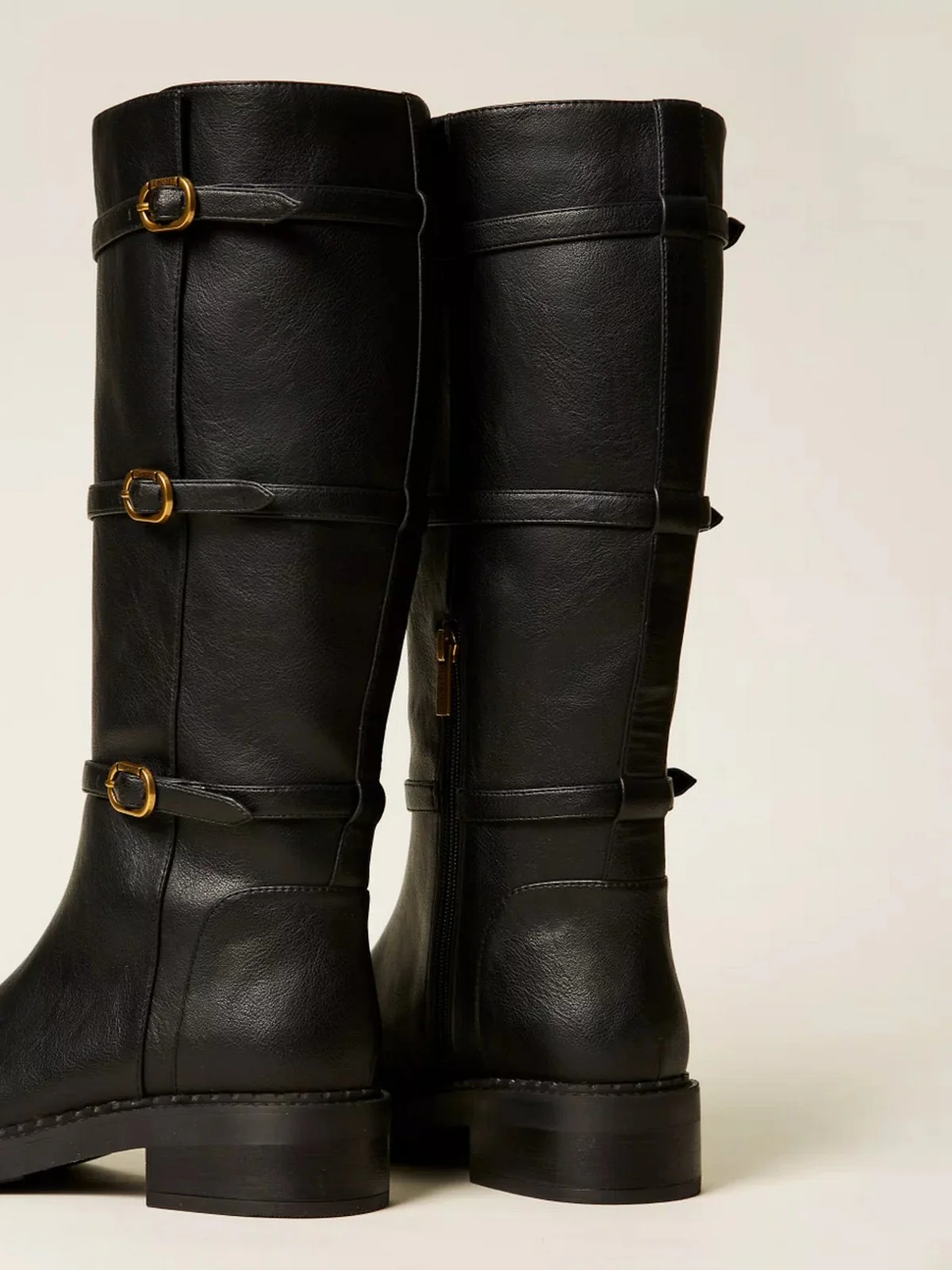 TWINSET Stivali e Stivaletti Donna POINT SQUARE BOOTS 252TGT090 00006 Nero - Image 4