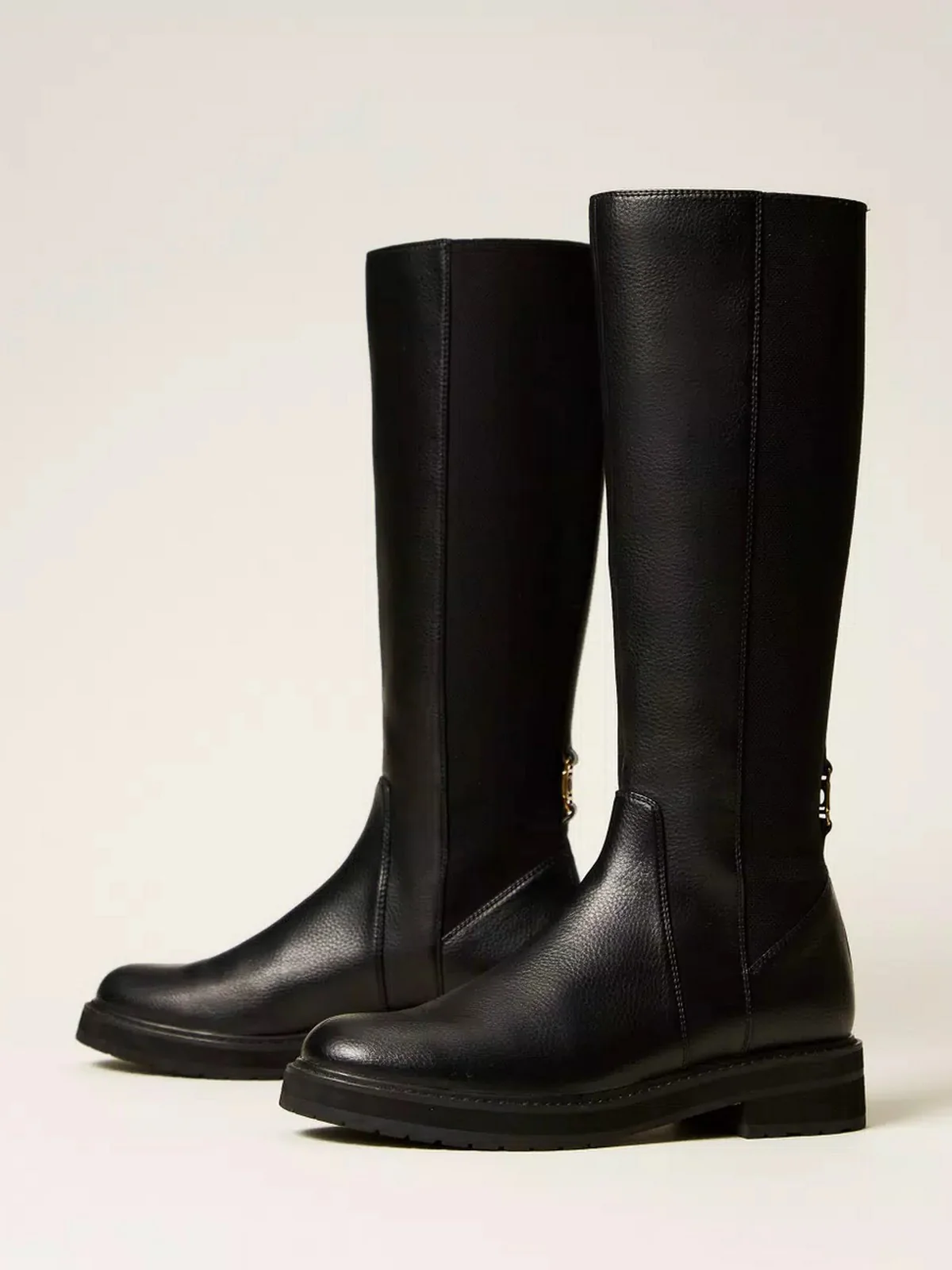 TWINSET Stivali e Stivaletti Donna URBAN BOOT 252TGT120 00006 Nero - Image 4