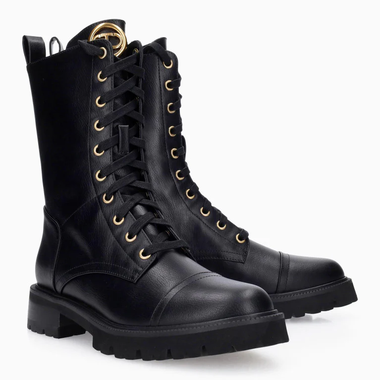 TWINSET Stivali e Stivaletti Donna URBAN BOOTS 252TCP190 00006 Nero - Image 4