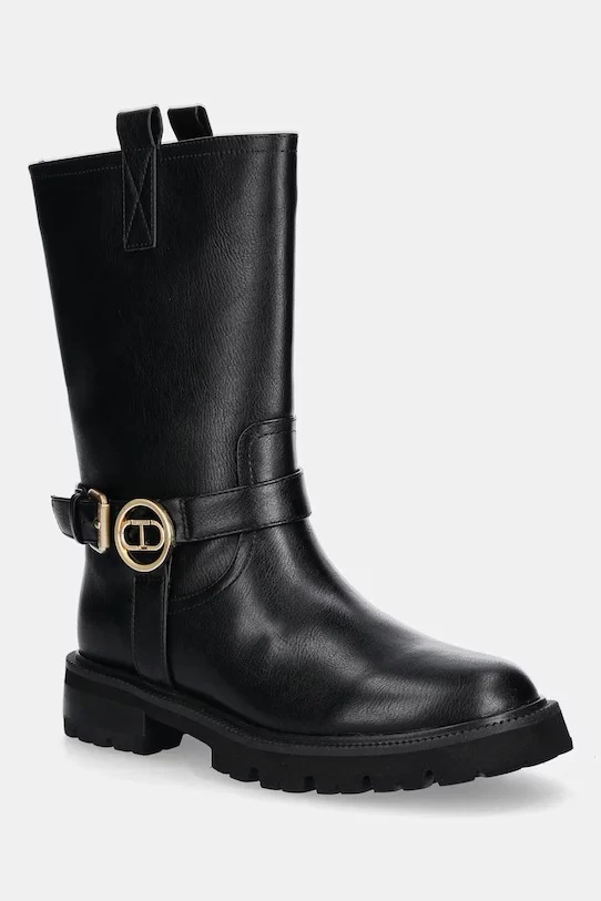 TWINSET Stivali e Stivaletti Donna URBAN BOOTS 252TCP192 00006 Nero - Image 5