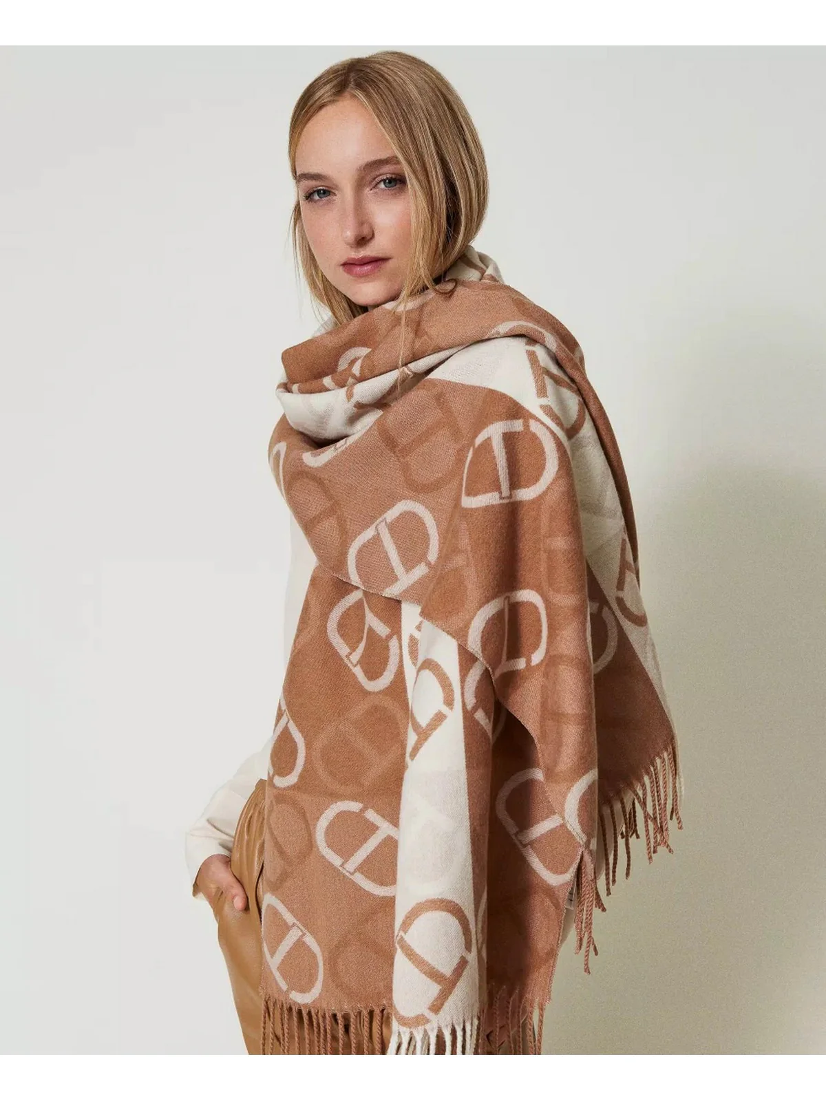 TWINSET Stola Donna  242TA4110 11900 Marrone - Image 3