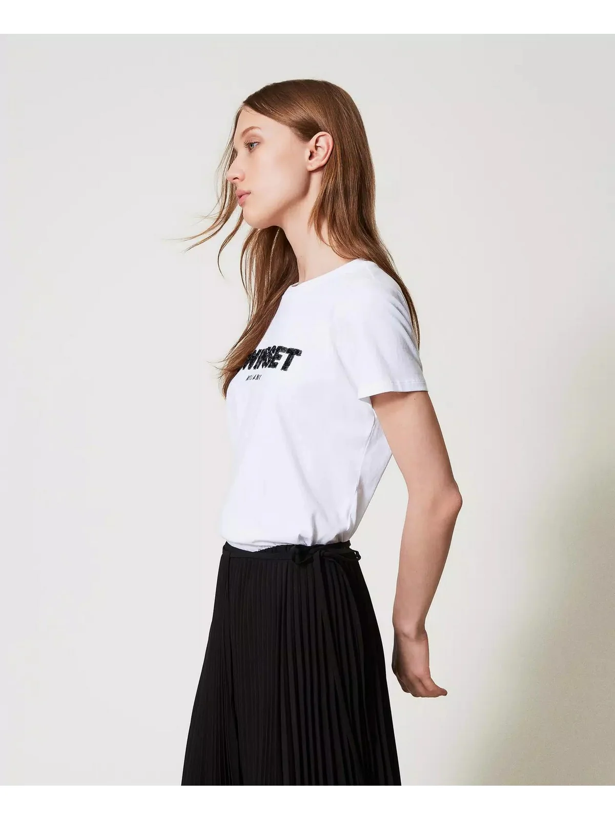 TWINSET T-shirt Donna 251TP2070 00001 Bianco - Image 3