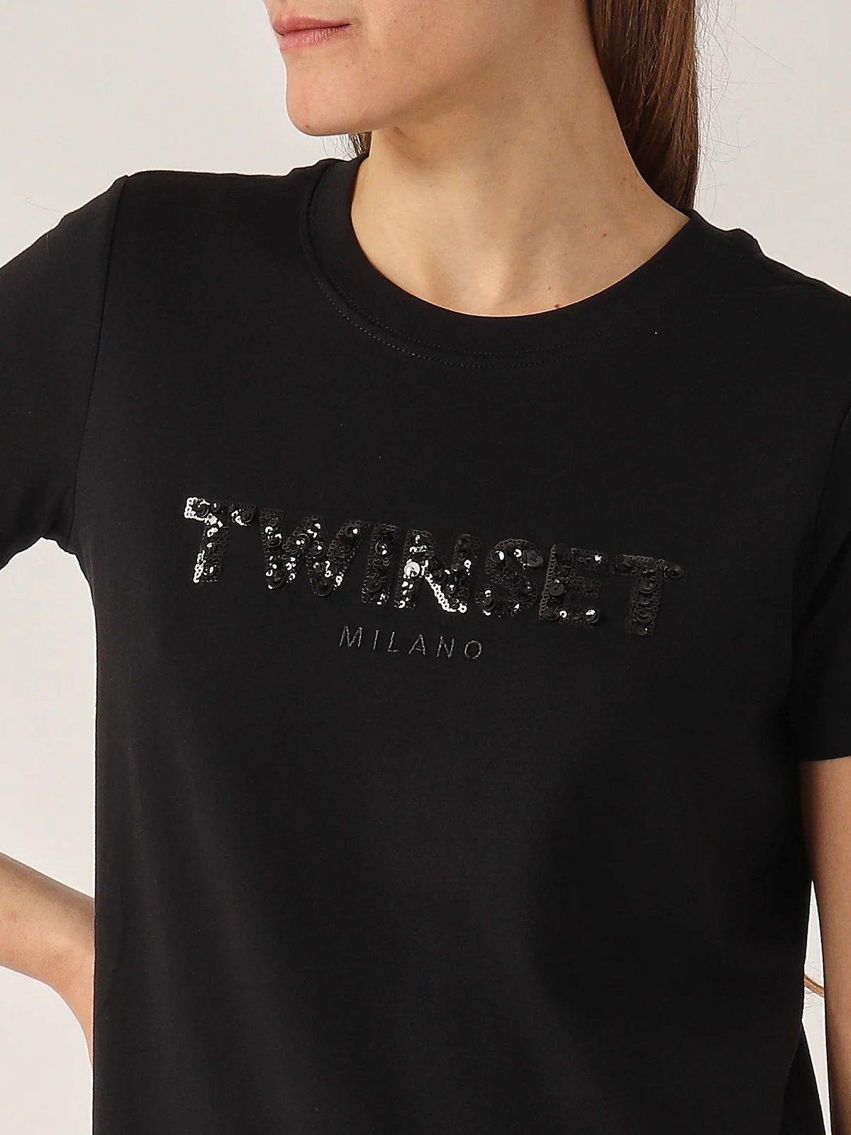 TWINSET T-shirt Donna  251TP2070 00006 Nero - Image 3