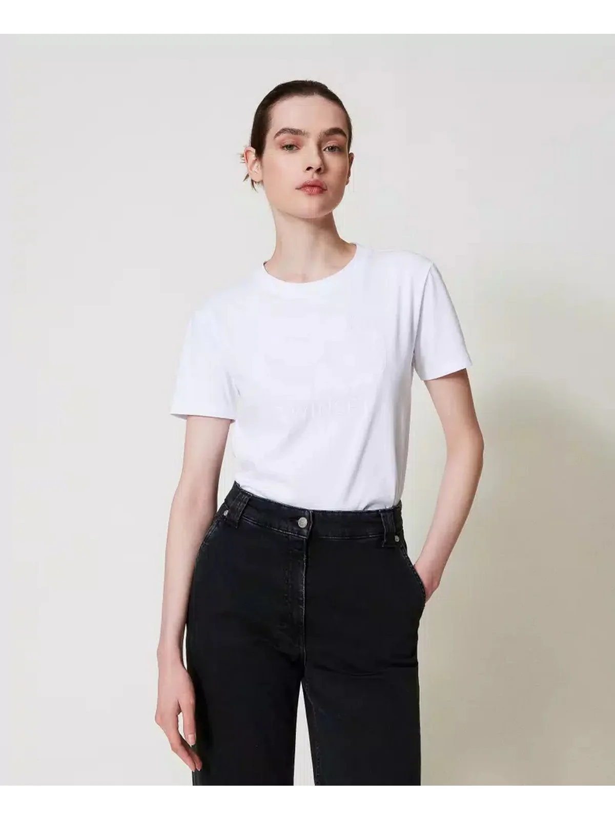 TWINSET T-shirt Donna 251TP2072 00001 Bianco - Image 2