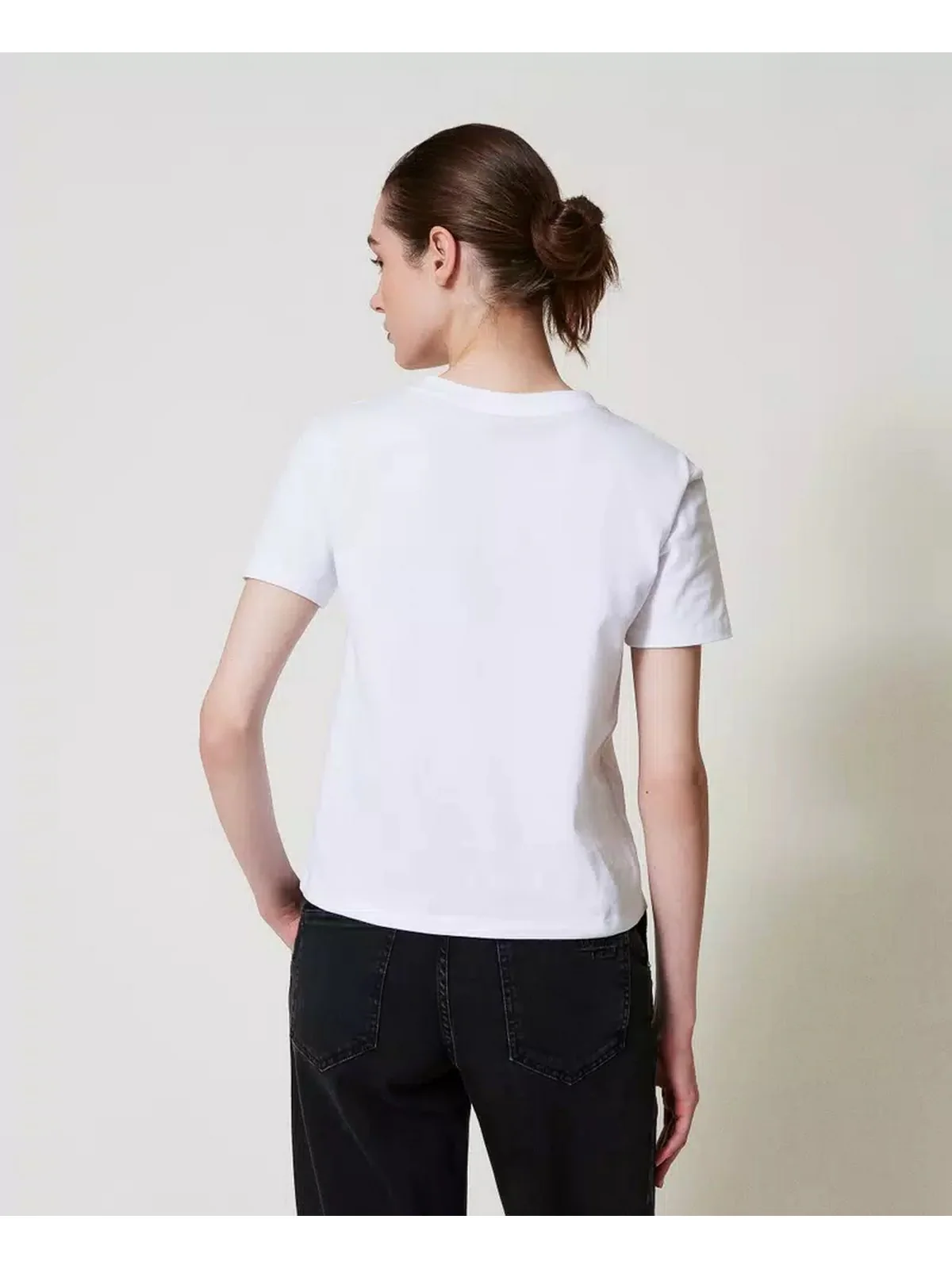TWINSET T-shirt Donna 251TP2072 00001 Bianco - Image 4
