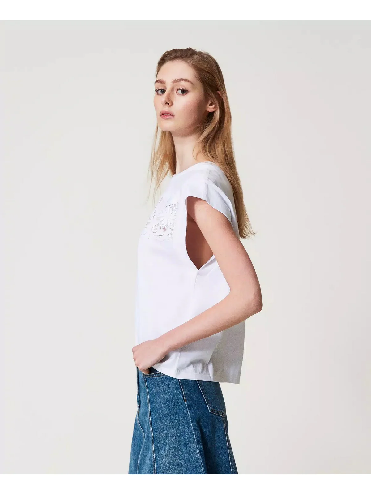TWINSET T-shirt Donna  251TP2073 00001 Bianco - Image 4