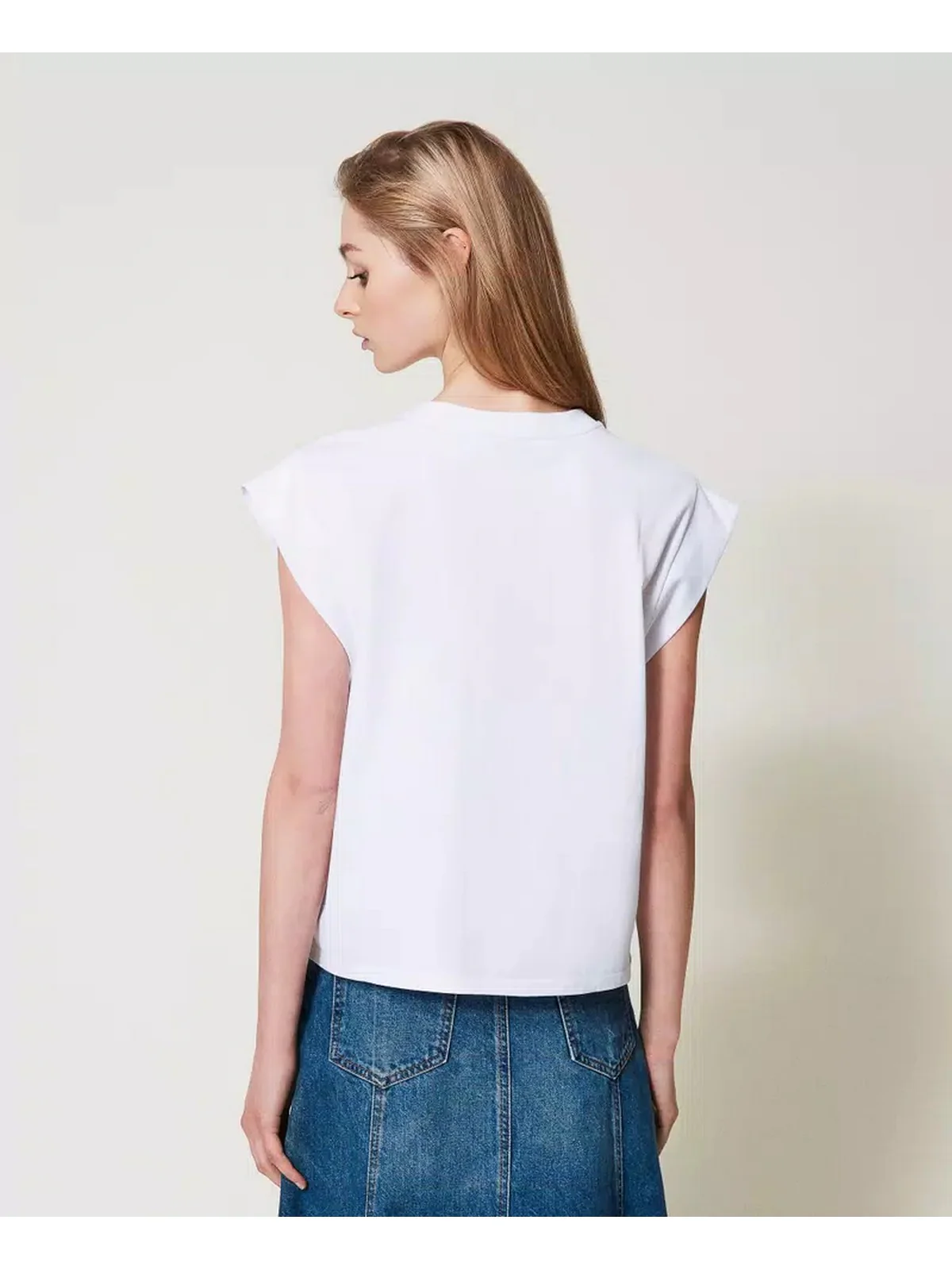 TWINSET T-shirt Donna  251TP2073 00001 Bianco - Image 5