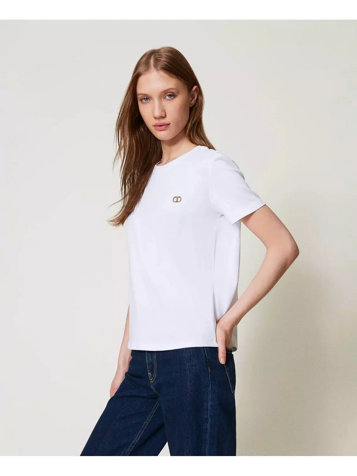 TWINSET T-shirt Donna 251TP2074 00001 Bianco - Image 3