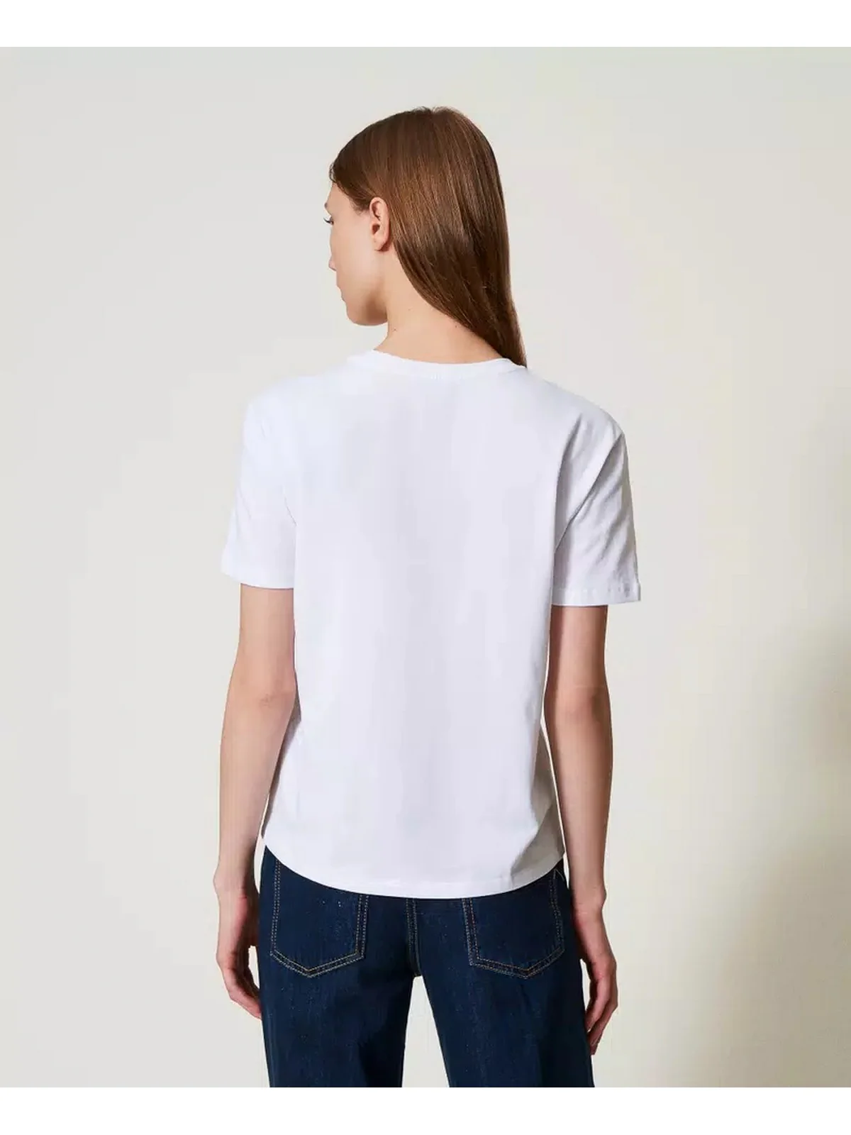 TWINSET T-shirt Donna 251TP2074 00001 Bianco - Image 4
