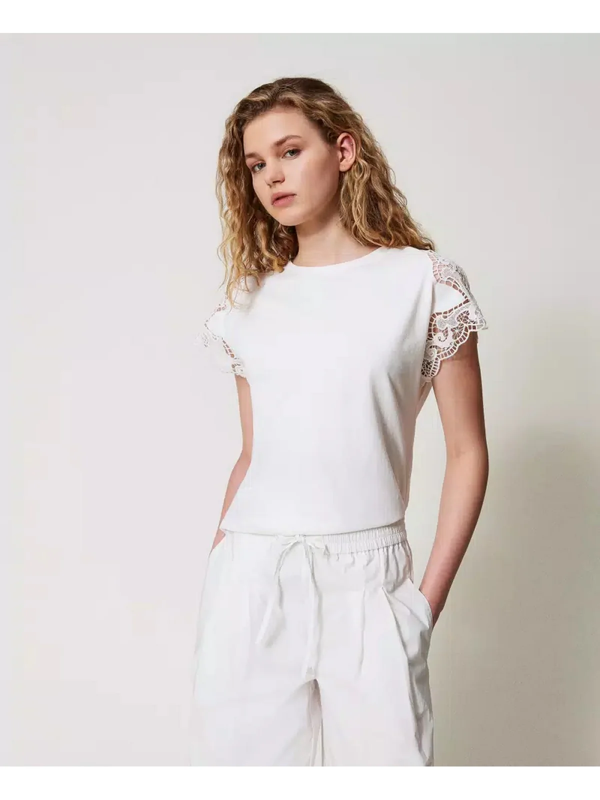 TWINSET T-shirt Donna 251TP2290 00001 Bianco - Image 2