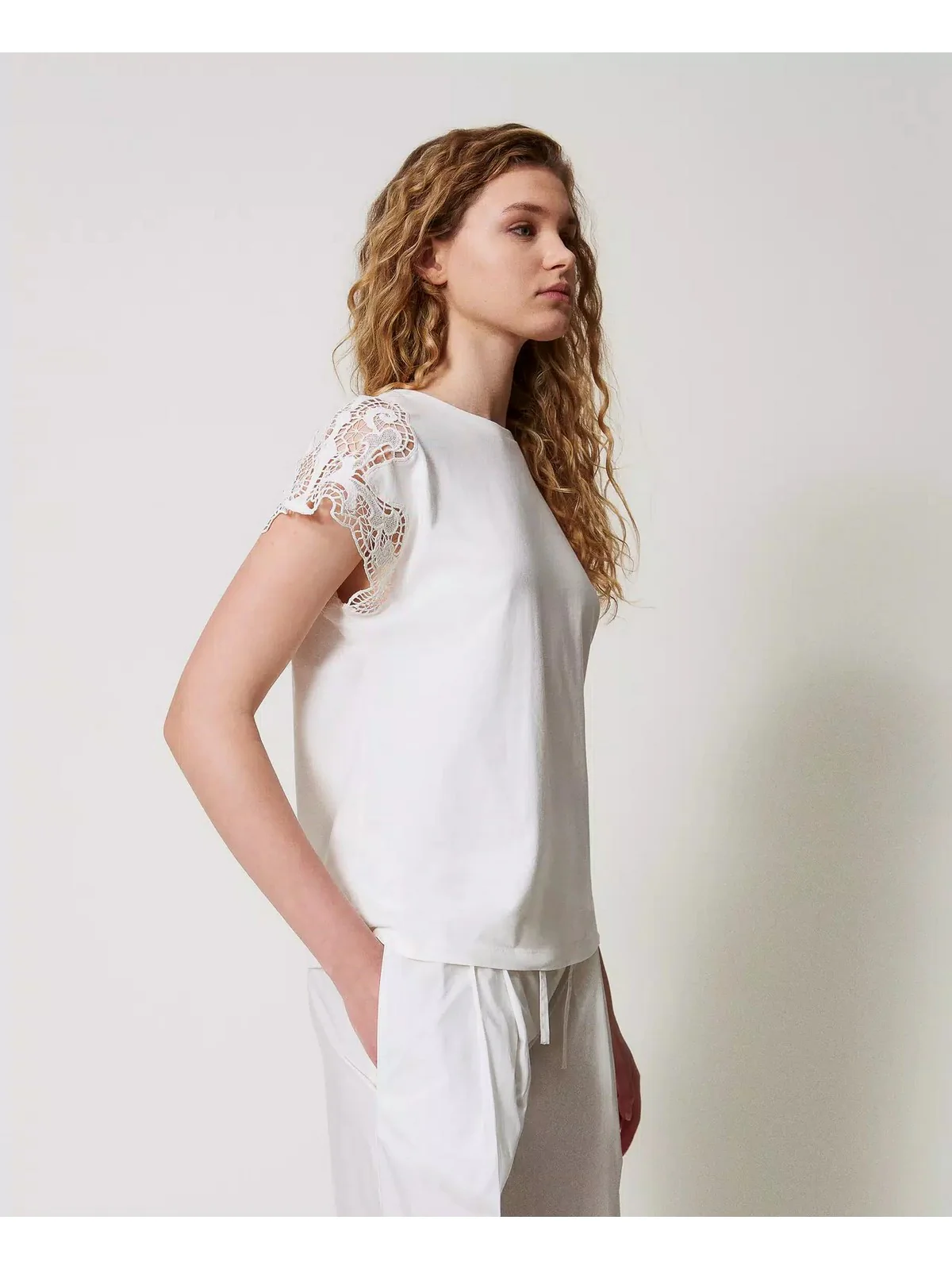 TWINSET T-shirt Donna 251TP2290 00001 Bianco - Image 3