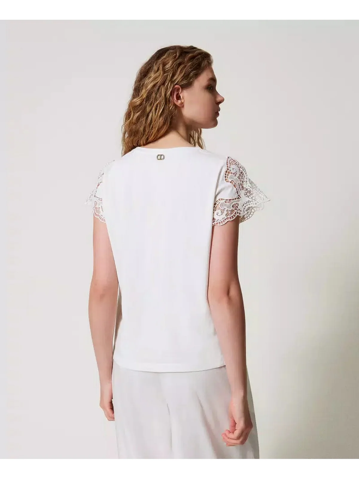 TWINSET T-shirt Donna 251TP2290 00001 Bianco - Image 4