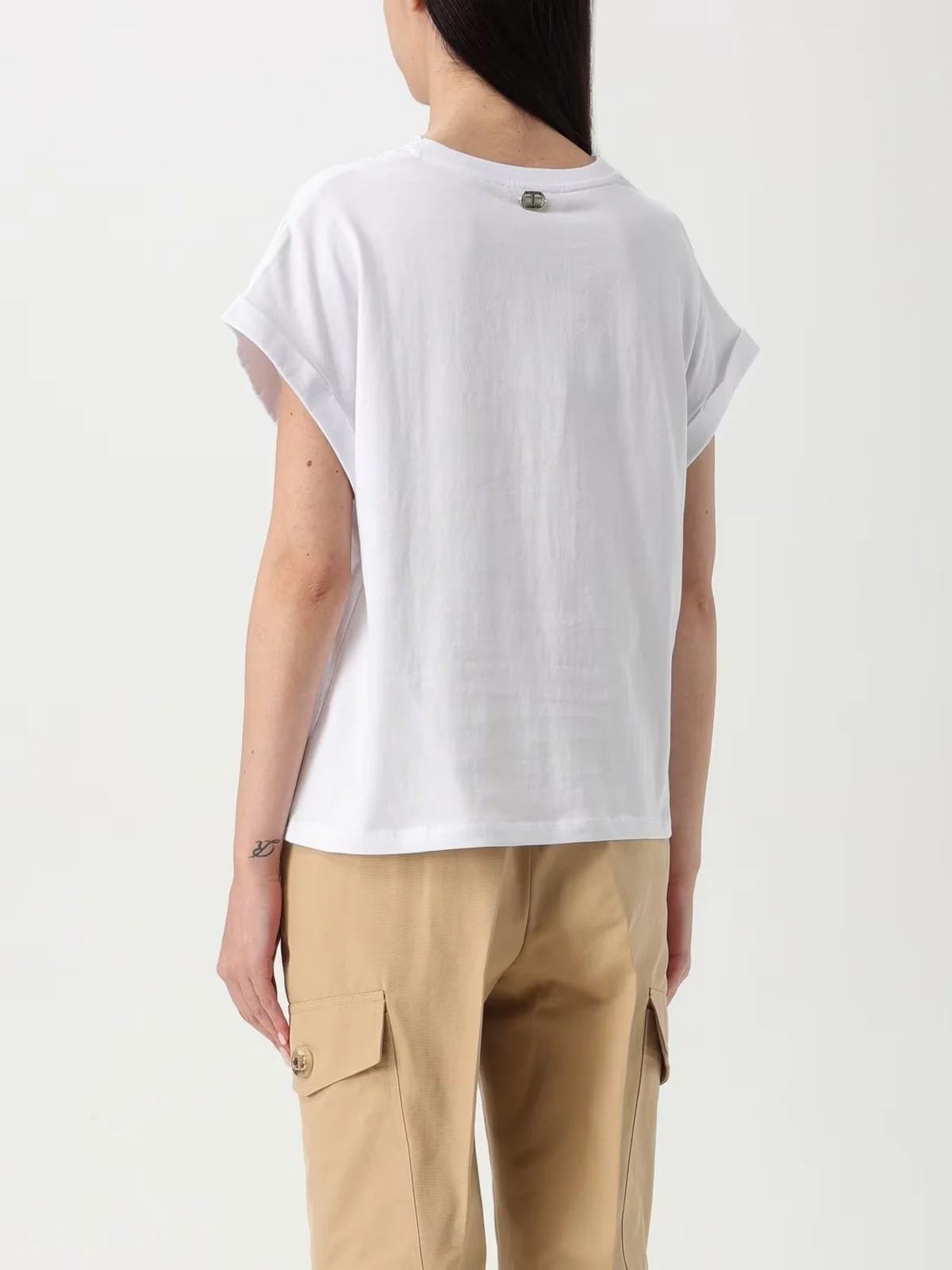 TWINSET T-shirt Donna 251TP2292 00001 Bianco - Image 4