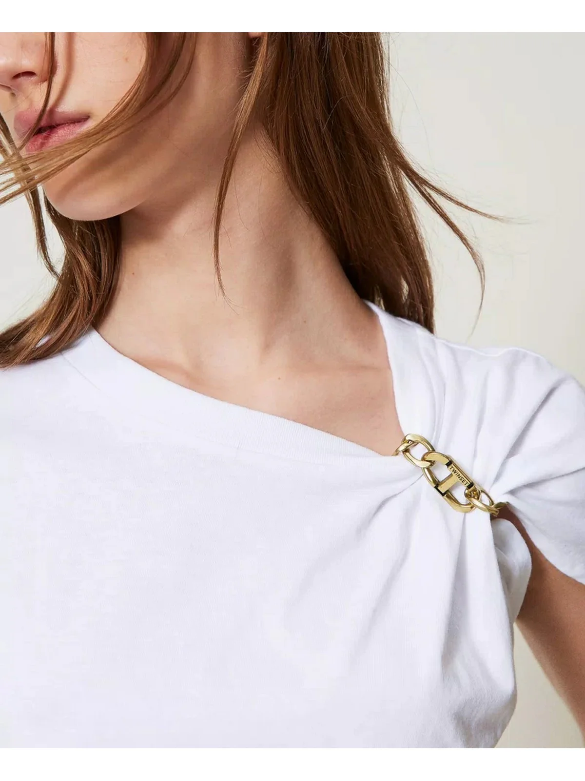 TWINSET T-shirt Donna 251TP2640 00001 Bianco - Image 2