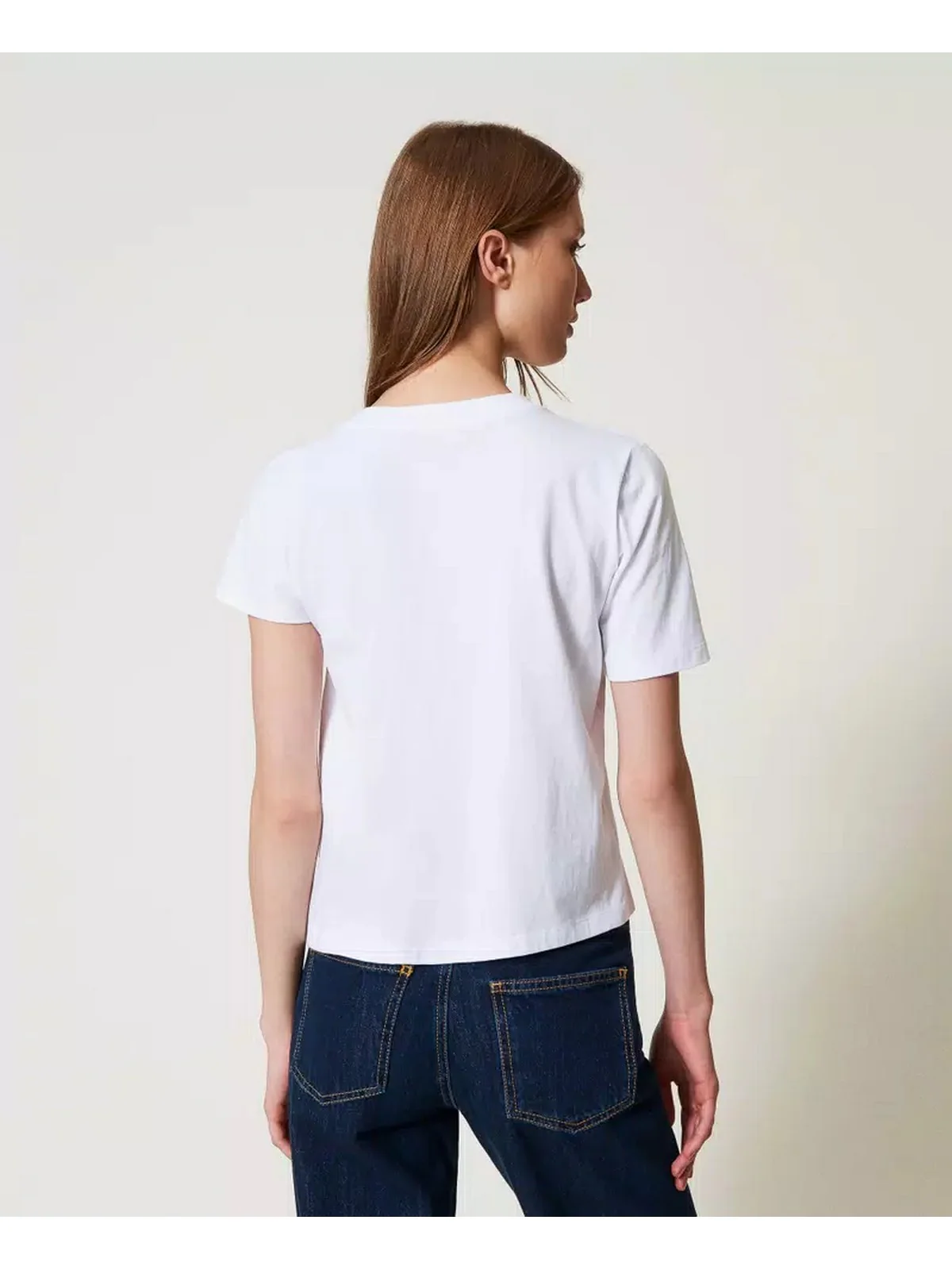 TWINSET T-shirt Donna 251TP2640 00001 Bianco - Image 5