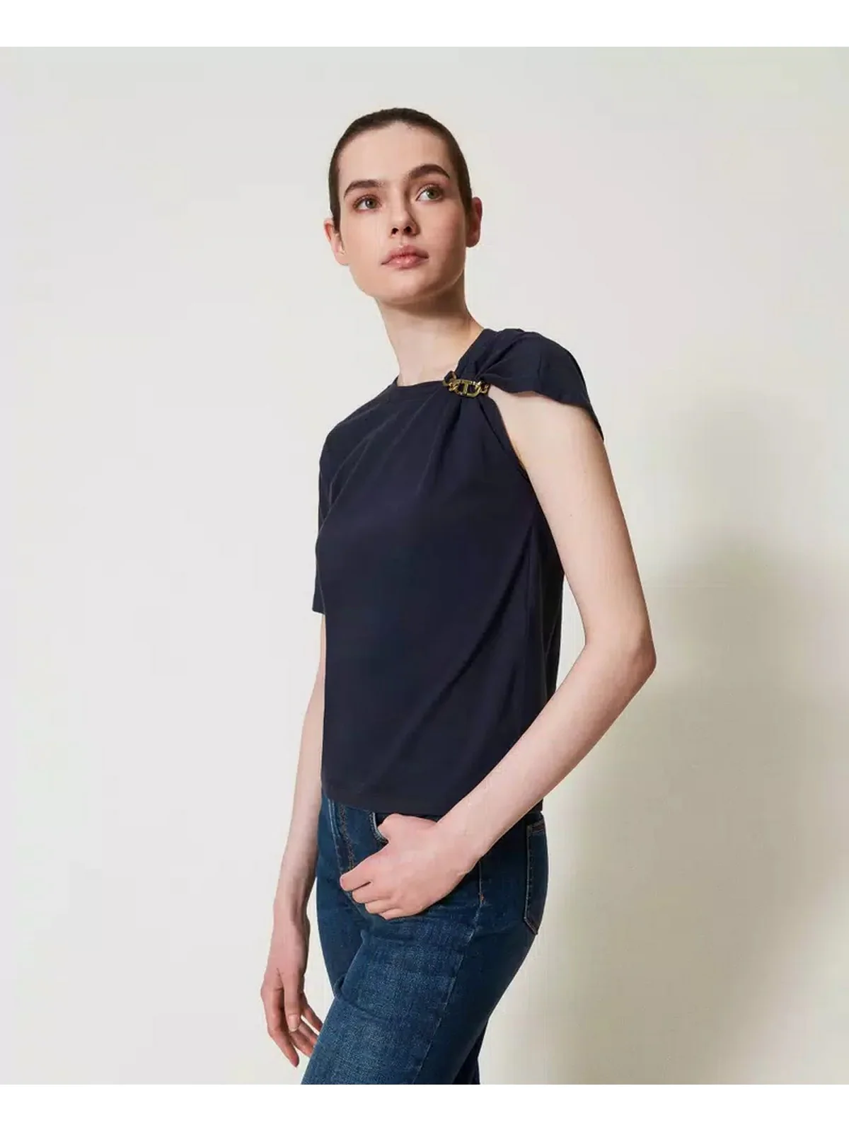 TWINSET T-shirt Donna  251TP2640 00238 Blu - Image 2