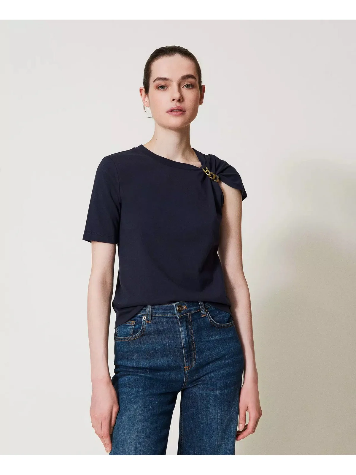 TWINSET T-shirt Donna  251TP2640 00238 Blu - Image 3
