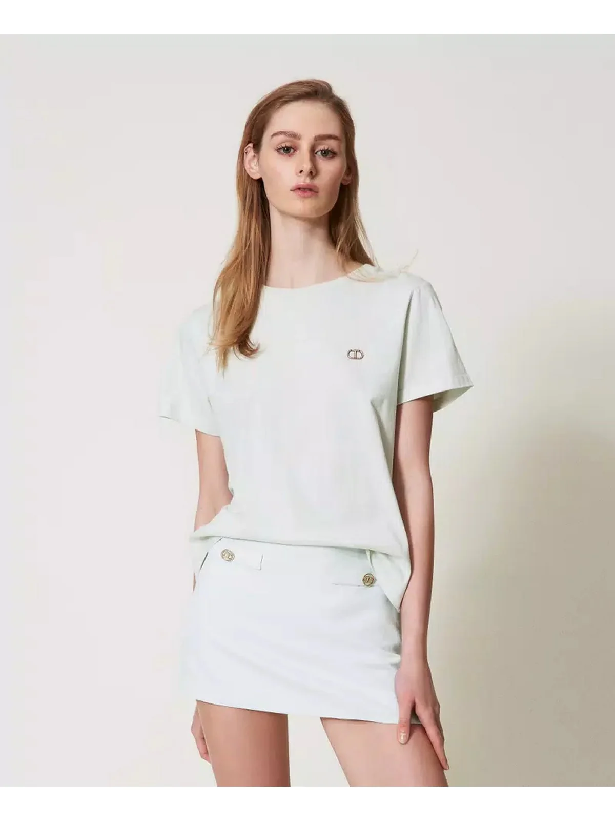 TWINSET T-shirt Donna 251TT2040 00001 Bianco - Image 2