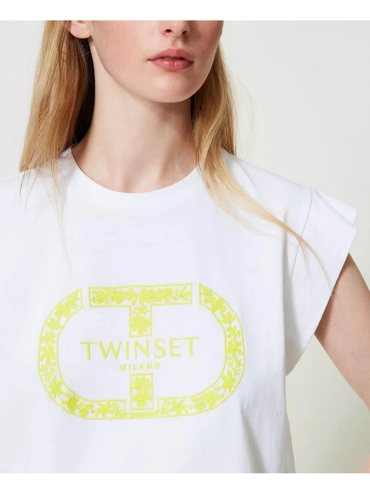 TWINSET T-Shirt e Polo Donna  241TP2213 11466 Bianco - Image 4