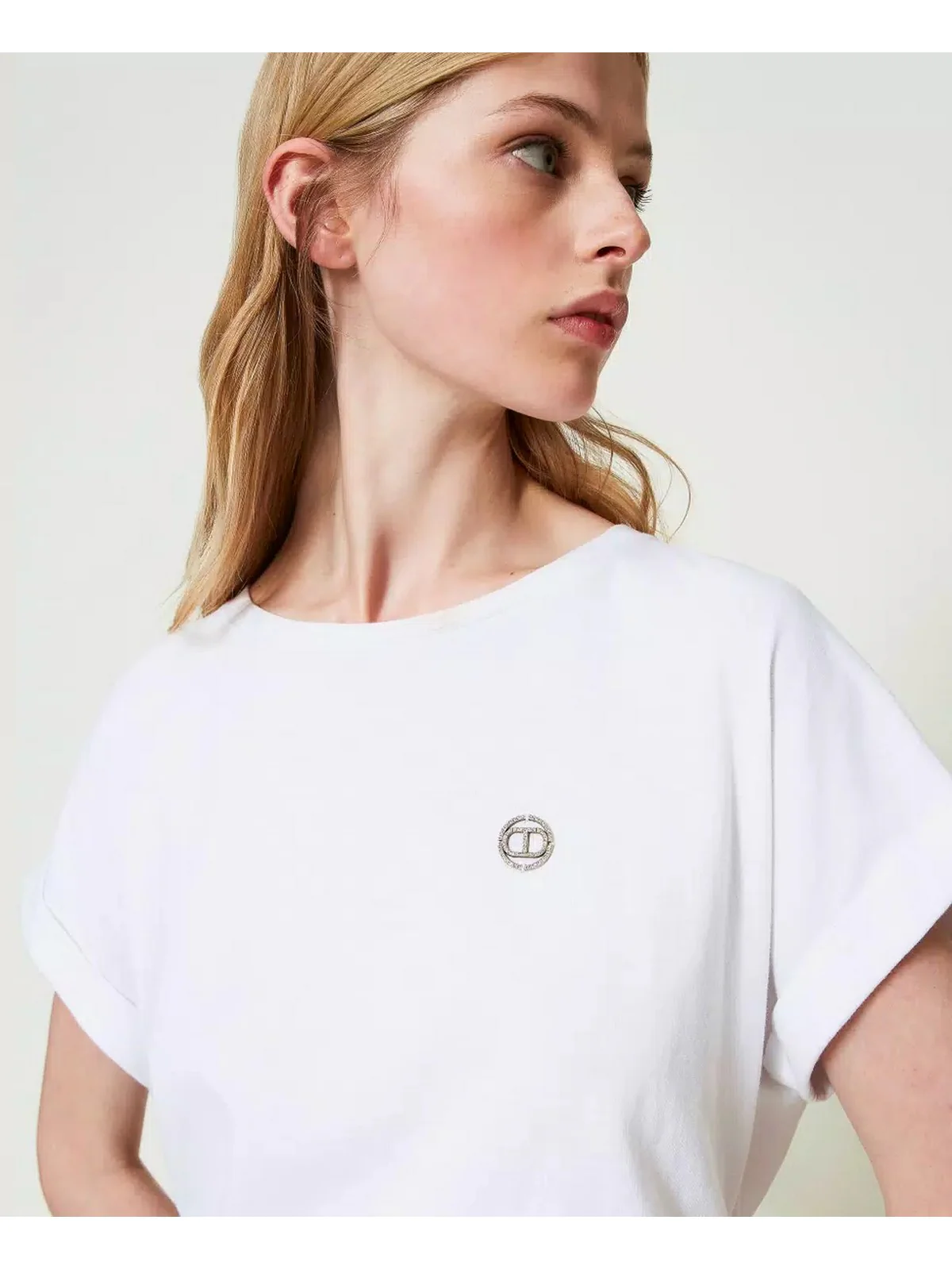TWINSET T-Shirt e Polo Donna  241TP2215 00001 Bianco - Image 2