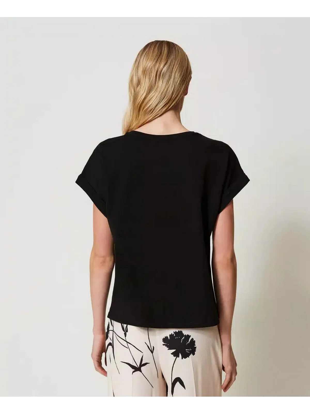 TWINSET T-Shirt e Polo Donna  241TP2215 00006 Nero - Image 4