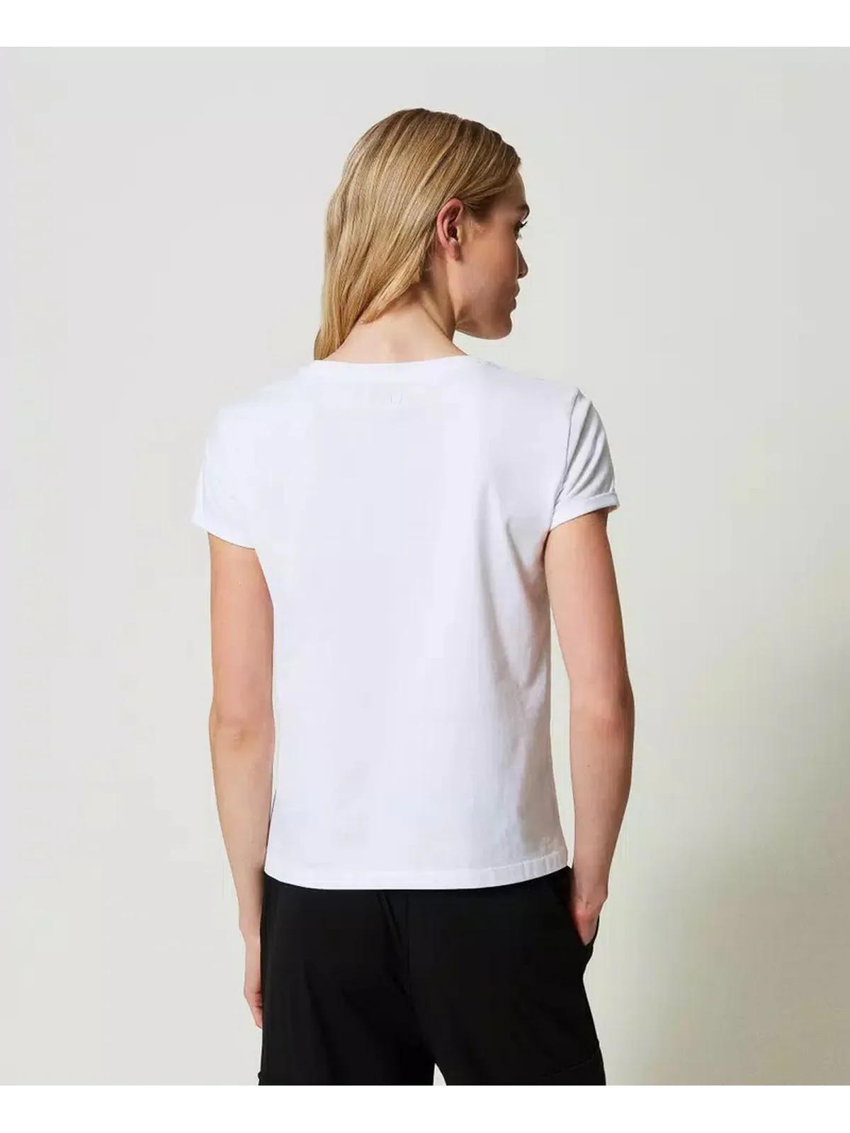 TWINSET T-Shirt e Polo Donna 241TP2702 00001 Bianco - Image 5