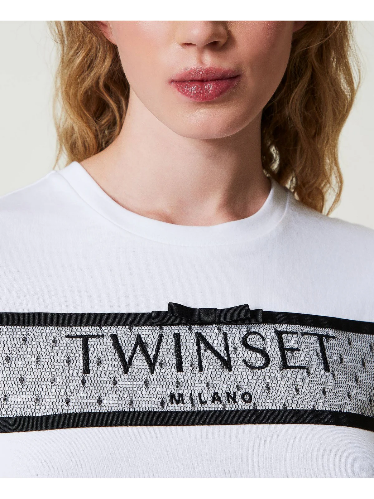 TWINSET T-Shirt e Polo Donna 242TT2290 00001 Bianco - Image 3
