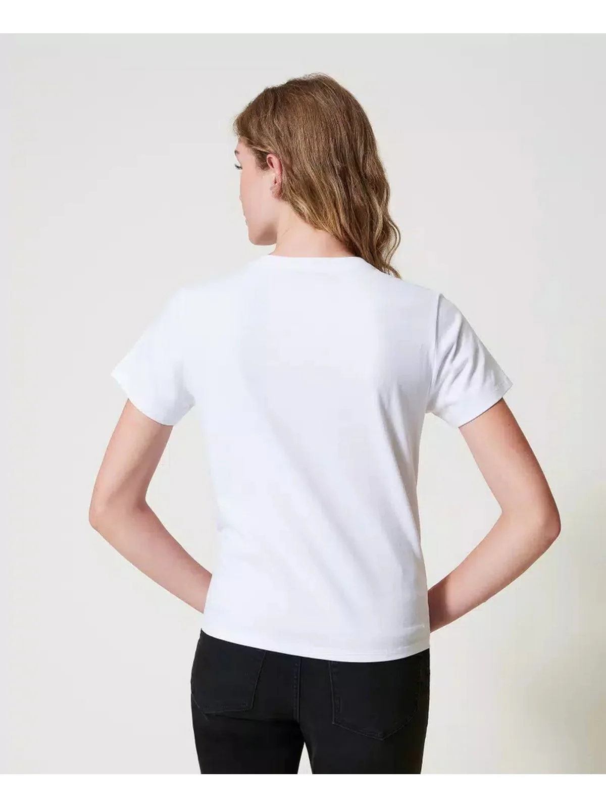 TWINSET T-Shirt e Polo Donna  242TT2460 00001 Bianco - Image 3