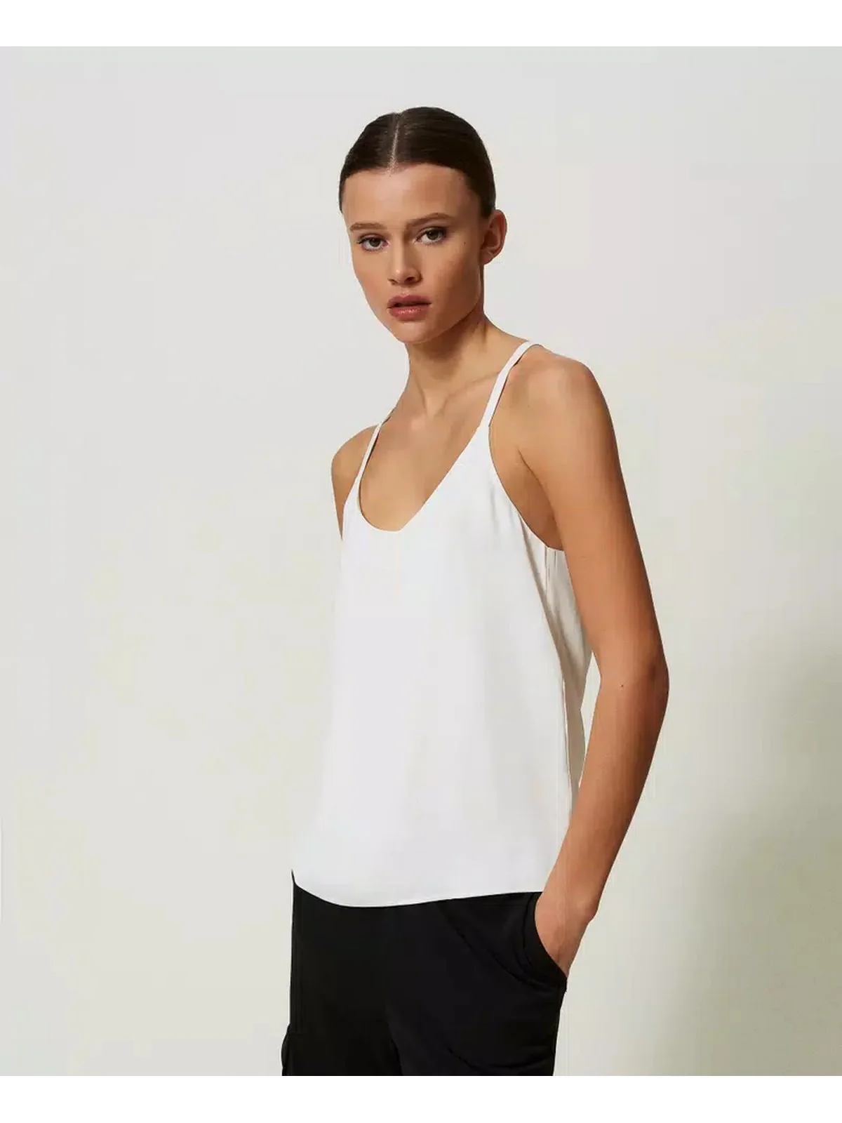TWINSET Top Donna  241TP2503 00282 Bianco - Image 2