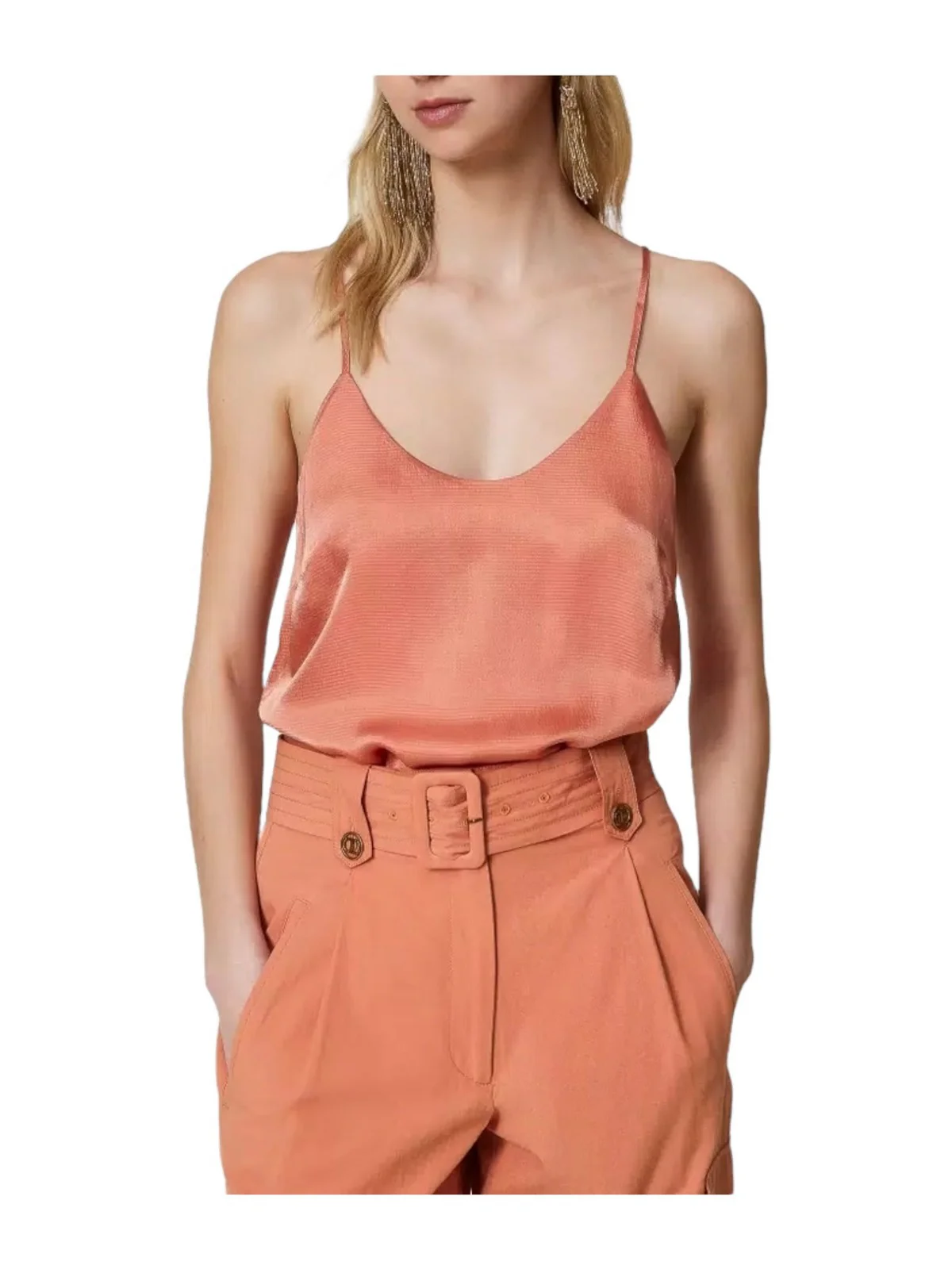 TWINSET Top Donna  241TT2163 11536 Arancione - Image 2