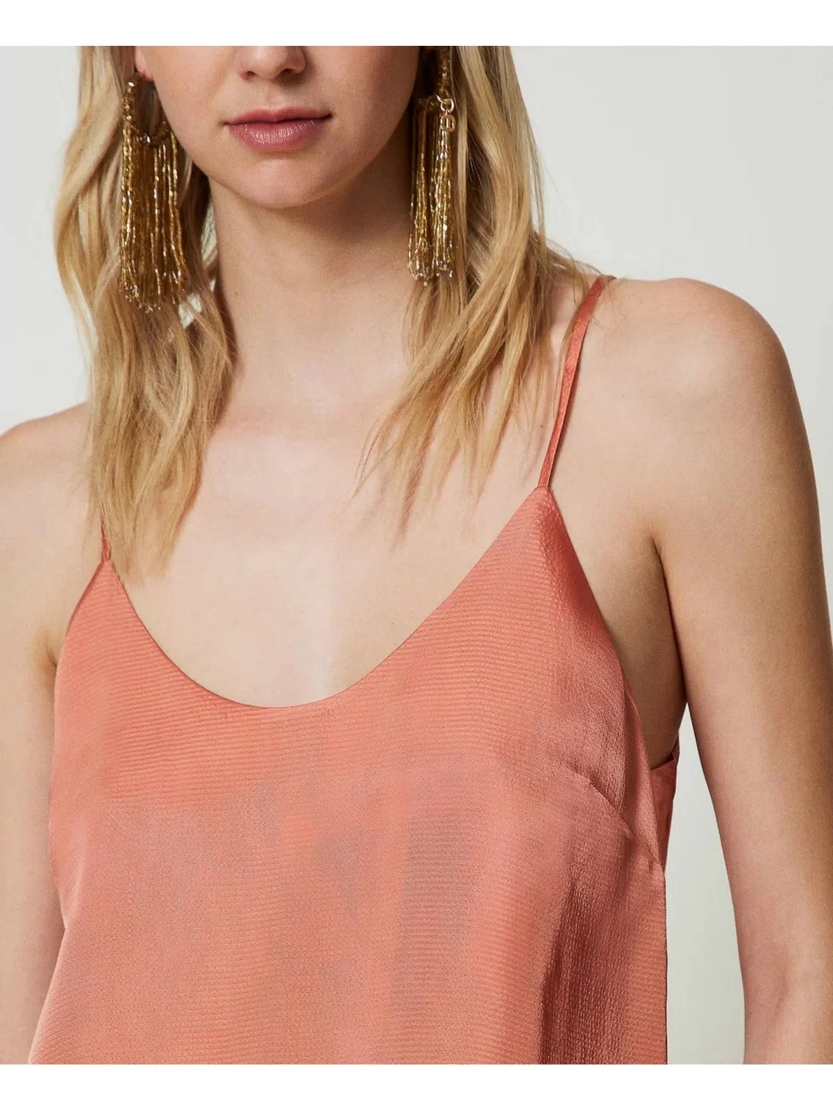 TWINSET Top Donna  241TT2163 11536 Arancione - Image 5