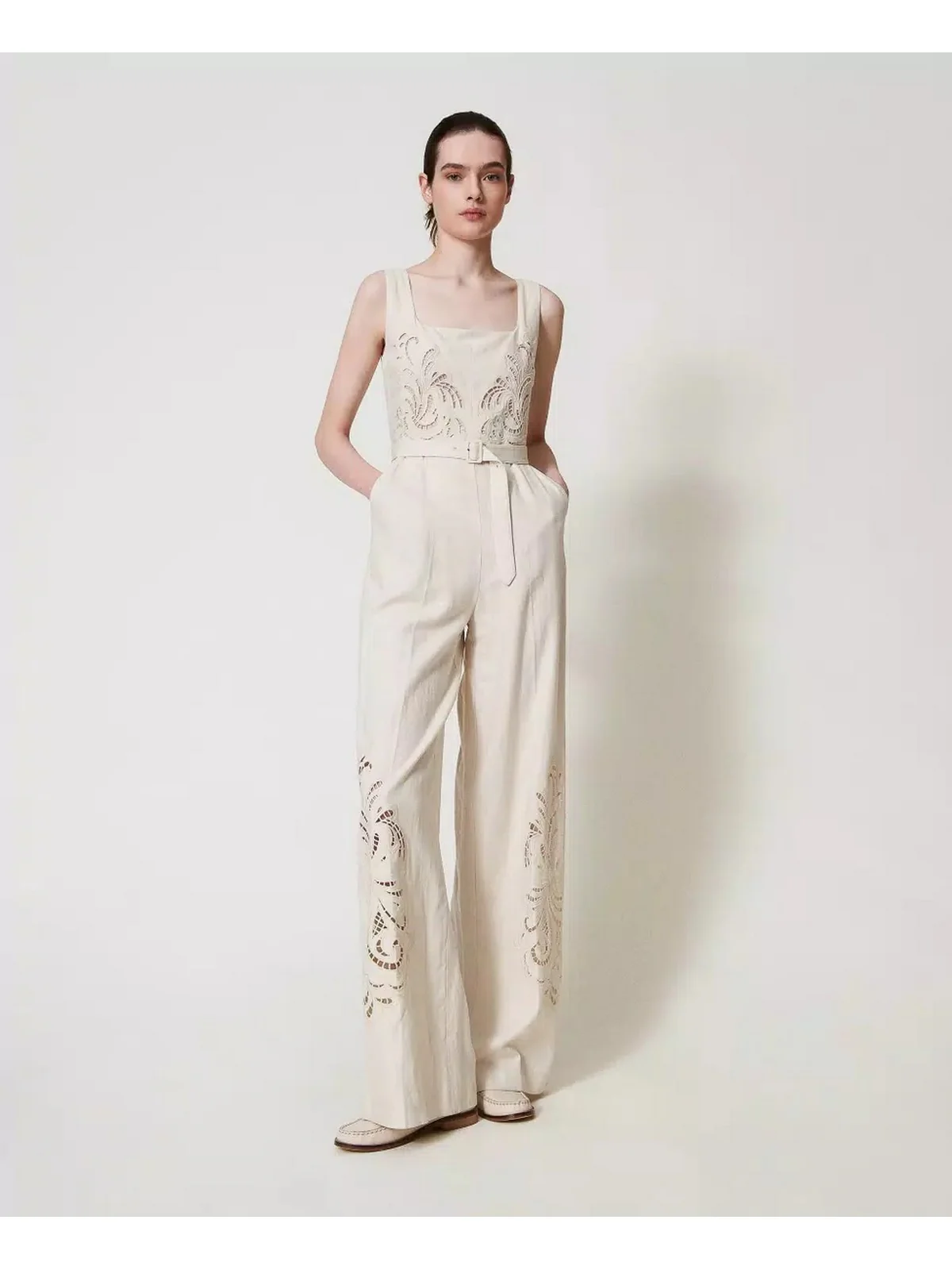 TWINSET Tuta Donna  251TP2163 00059 Beige - Image 2