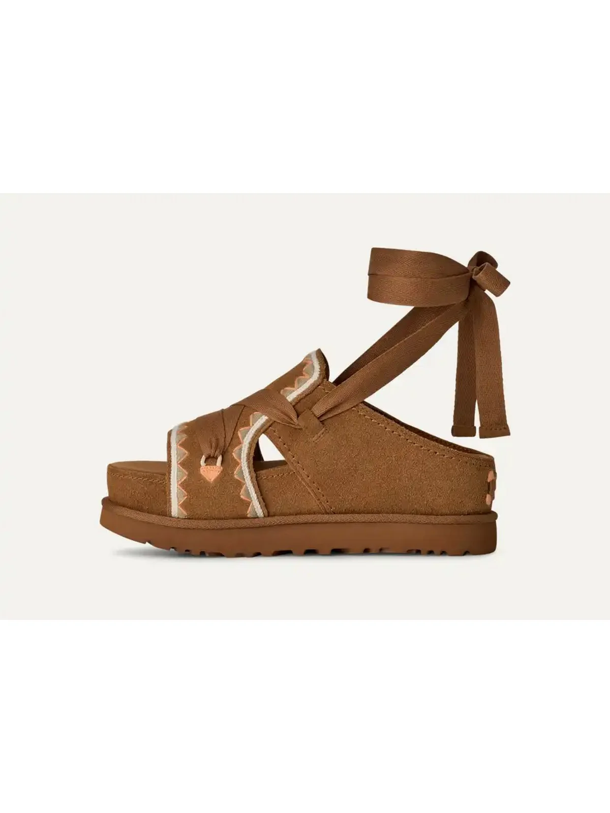 UGG Sandalo Donna W GOLDENSTAR HI ARTISTITCH 1175133 CHMU chestnut multi - Image 5