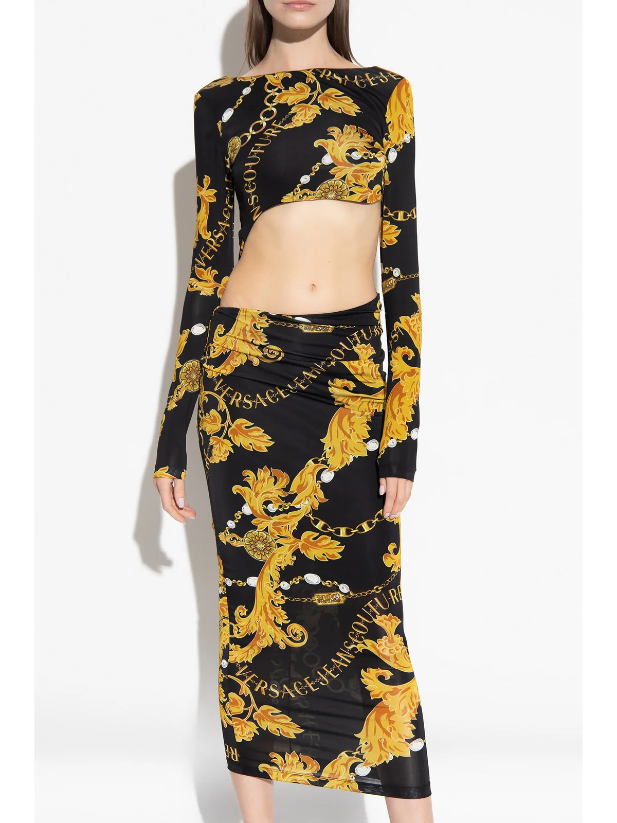VERSACE JEANS COUTURE Abito Donna  75HAO915 JS204 G89 Nero - Image 4
